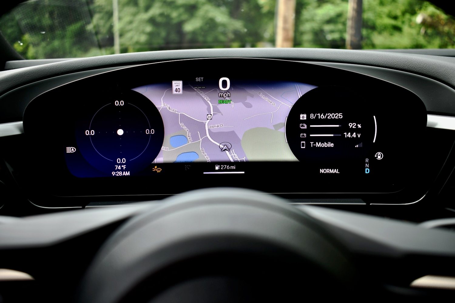 2025 Porsche Macan Electric instrument cluster.