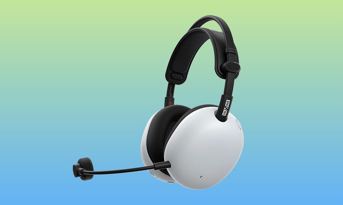 Sony InZone H9 II headphones on a blue and green background