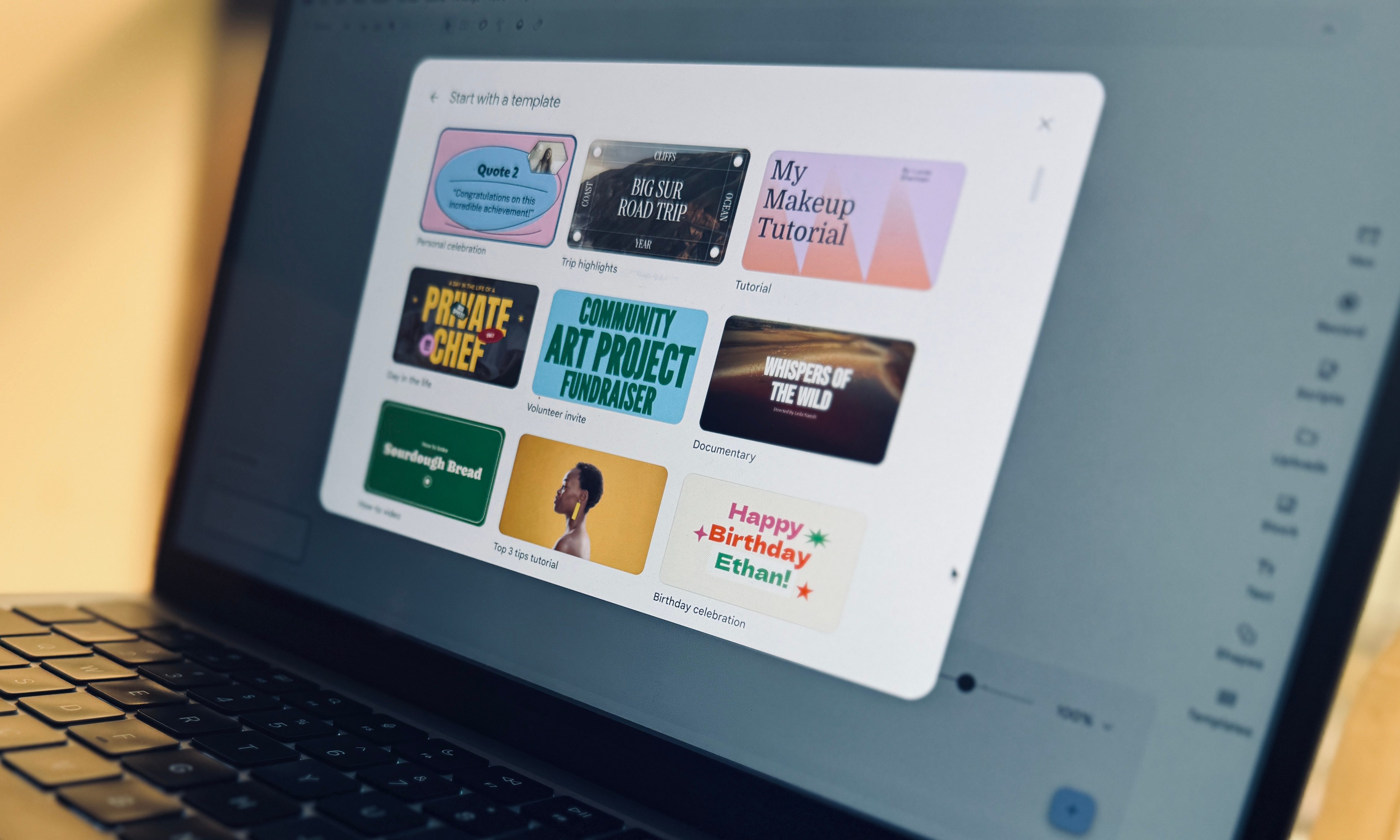 Creating AI-powered videos with the Google Vids tool.