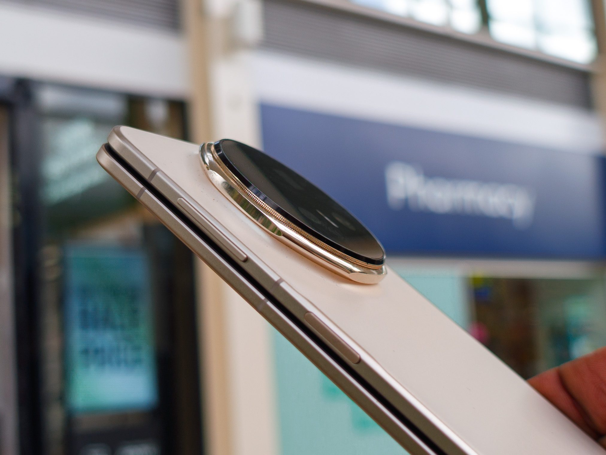 Camera bump on the Honor Magic V5 in Ivory White (world's thinnest folding phone)
