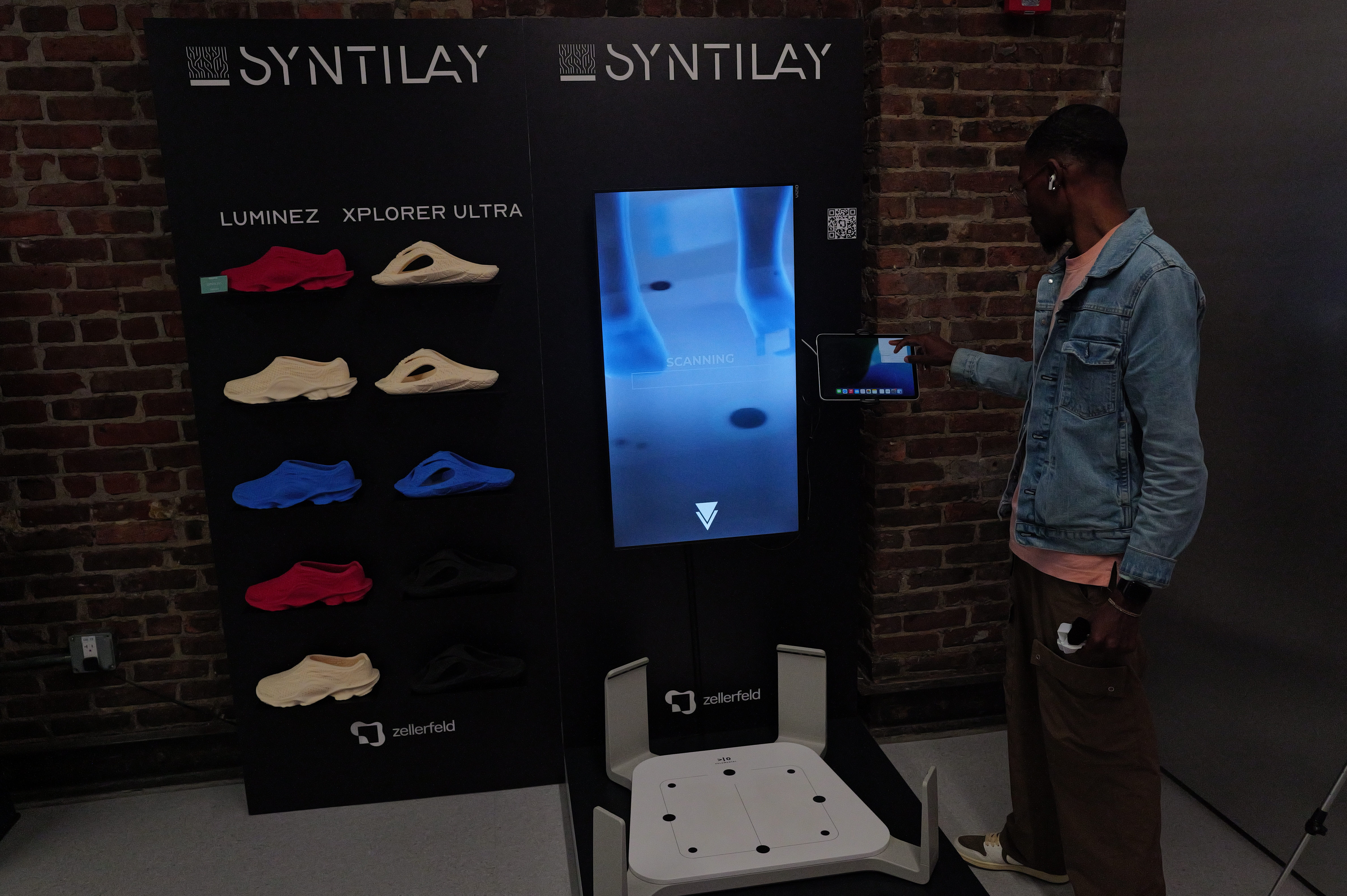 start the process of shoe scanning