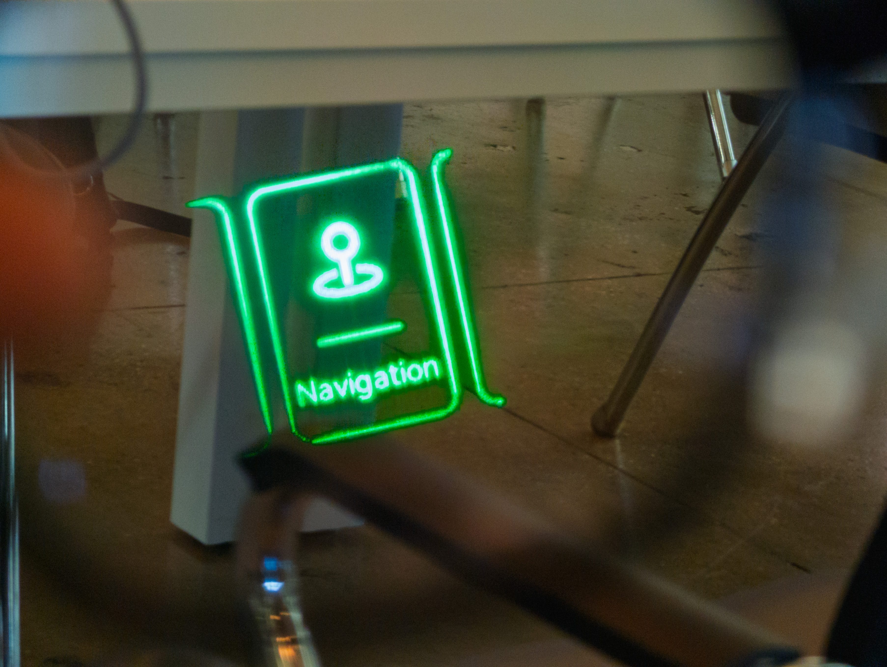 The on-display menu on the Rokid Glasses