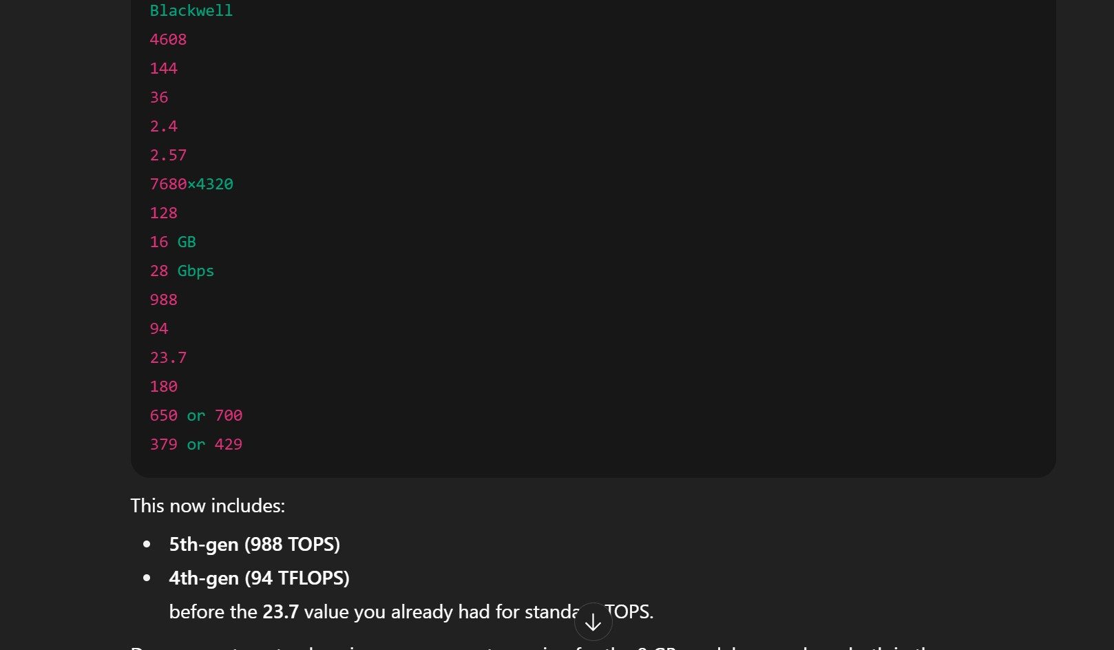 A screenshot from ChatGPT.