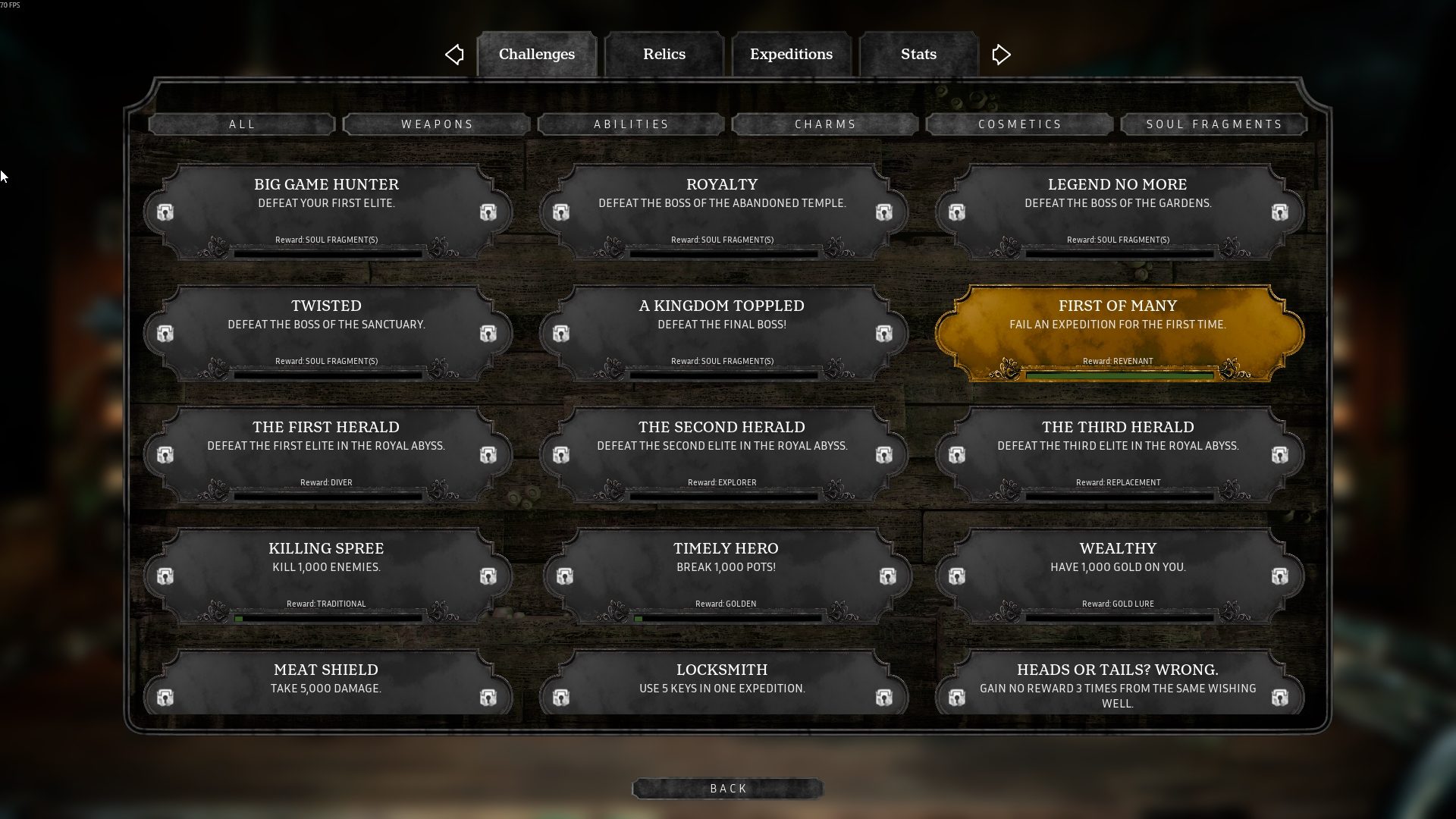 Abyssus' logbook explains how to unlock items.