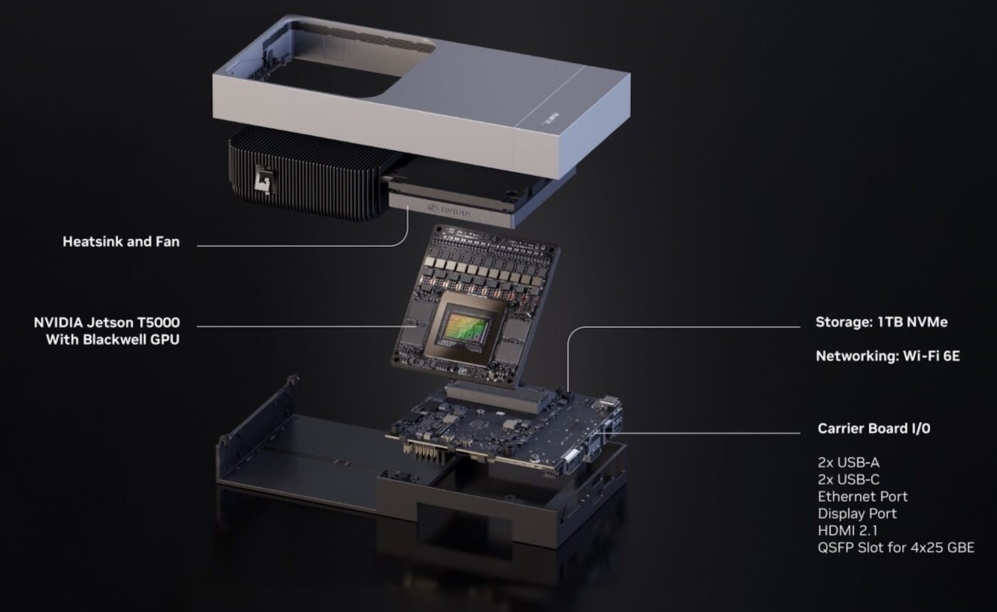 Nvidia Jetson AGX Thor developer kit.