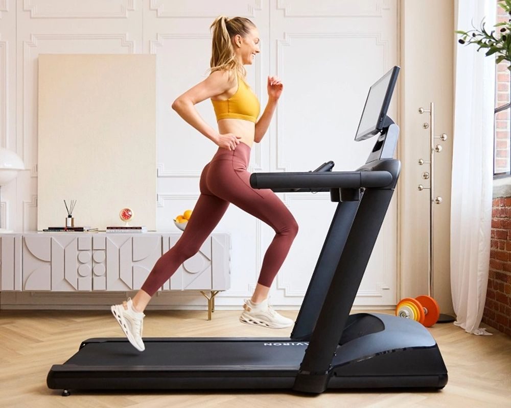 A person on the Aviron Treadmill
