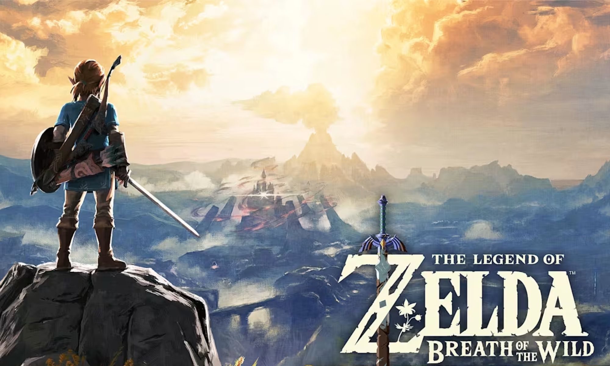 Title poster for The Legend of Zelda: Breath of the Wild.