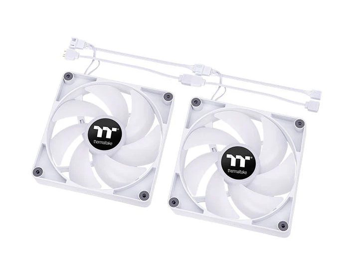The Thermaltake CT140 ARGB case fans with daisy chain feature