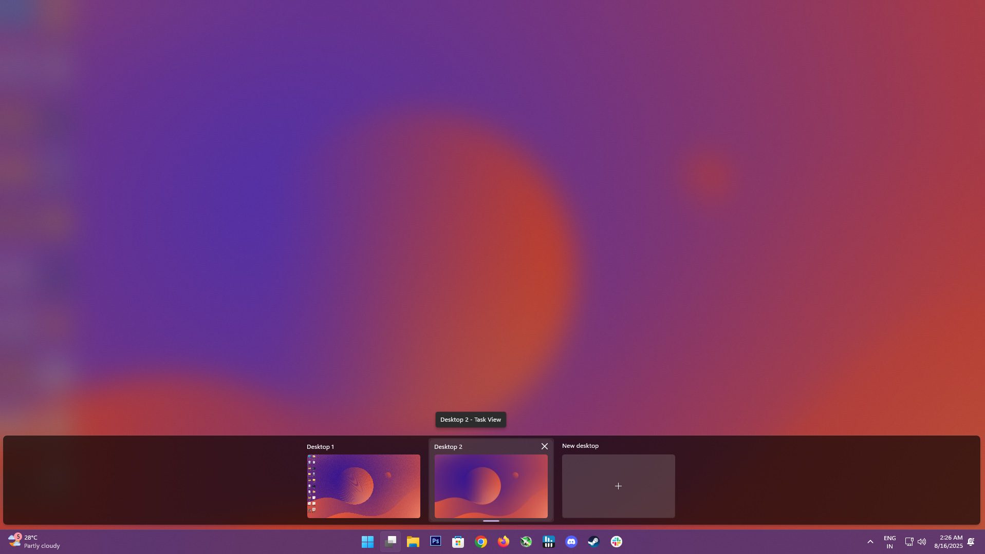 Multiple Desktops on Windows 11