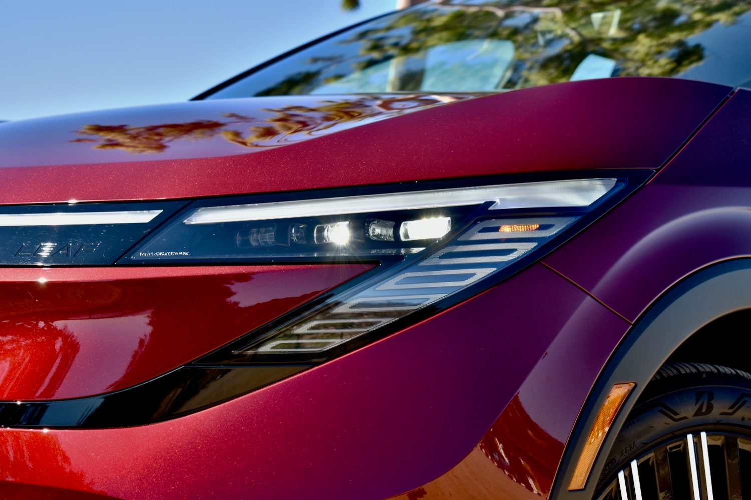2026 Nissan Leaf headlight.