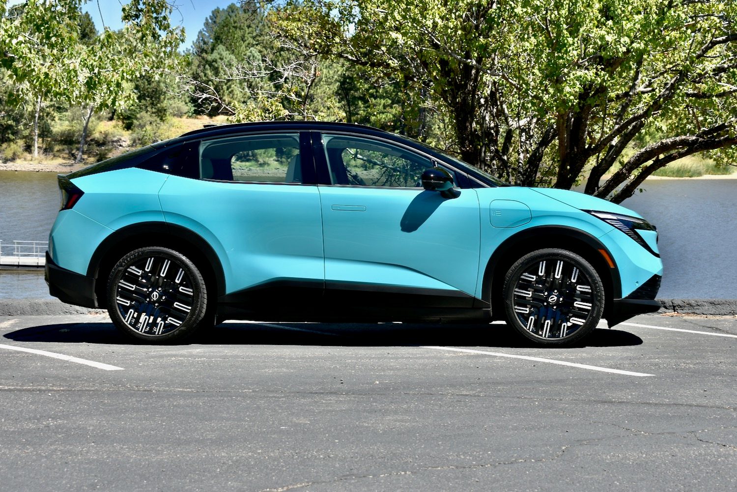 2026 Nissan Leaf profile view.