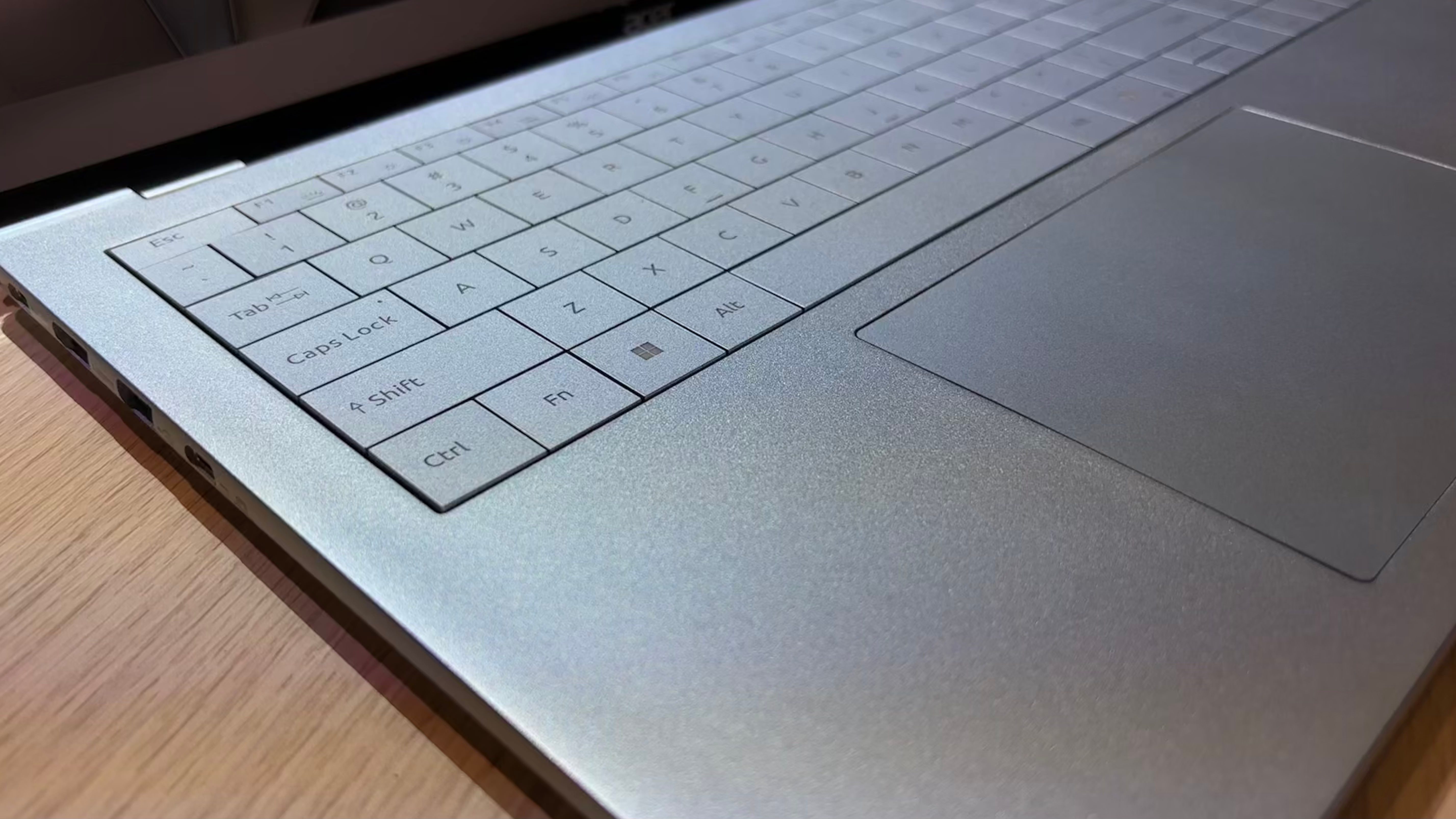 Acer Swift Air 16 keyboard on show at IFA 2025.