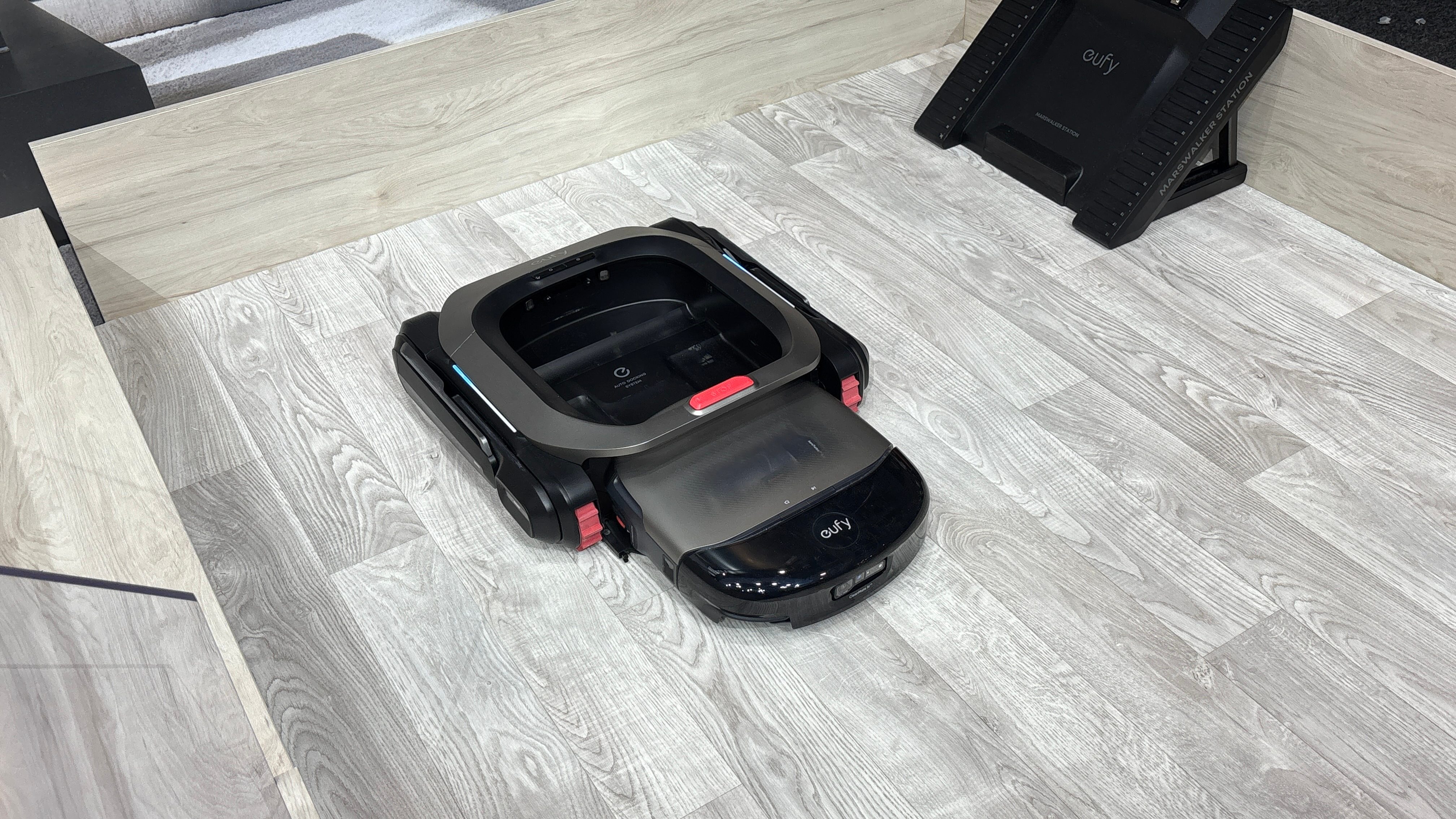 Eufy Omni S2 robot vac entering the MarsWalker