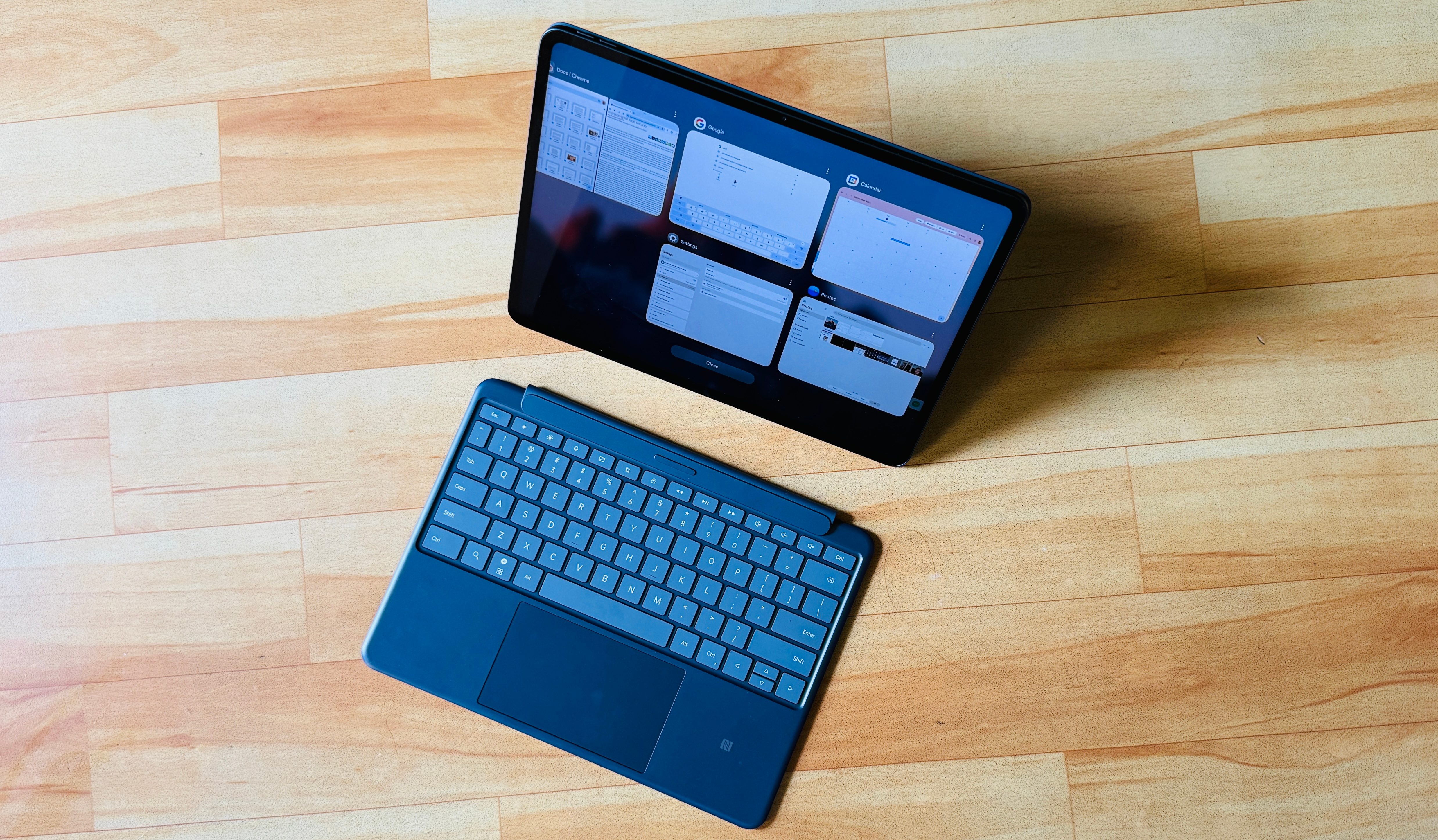 Split keyboard ob OnePlus Pad 3.