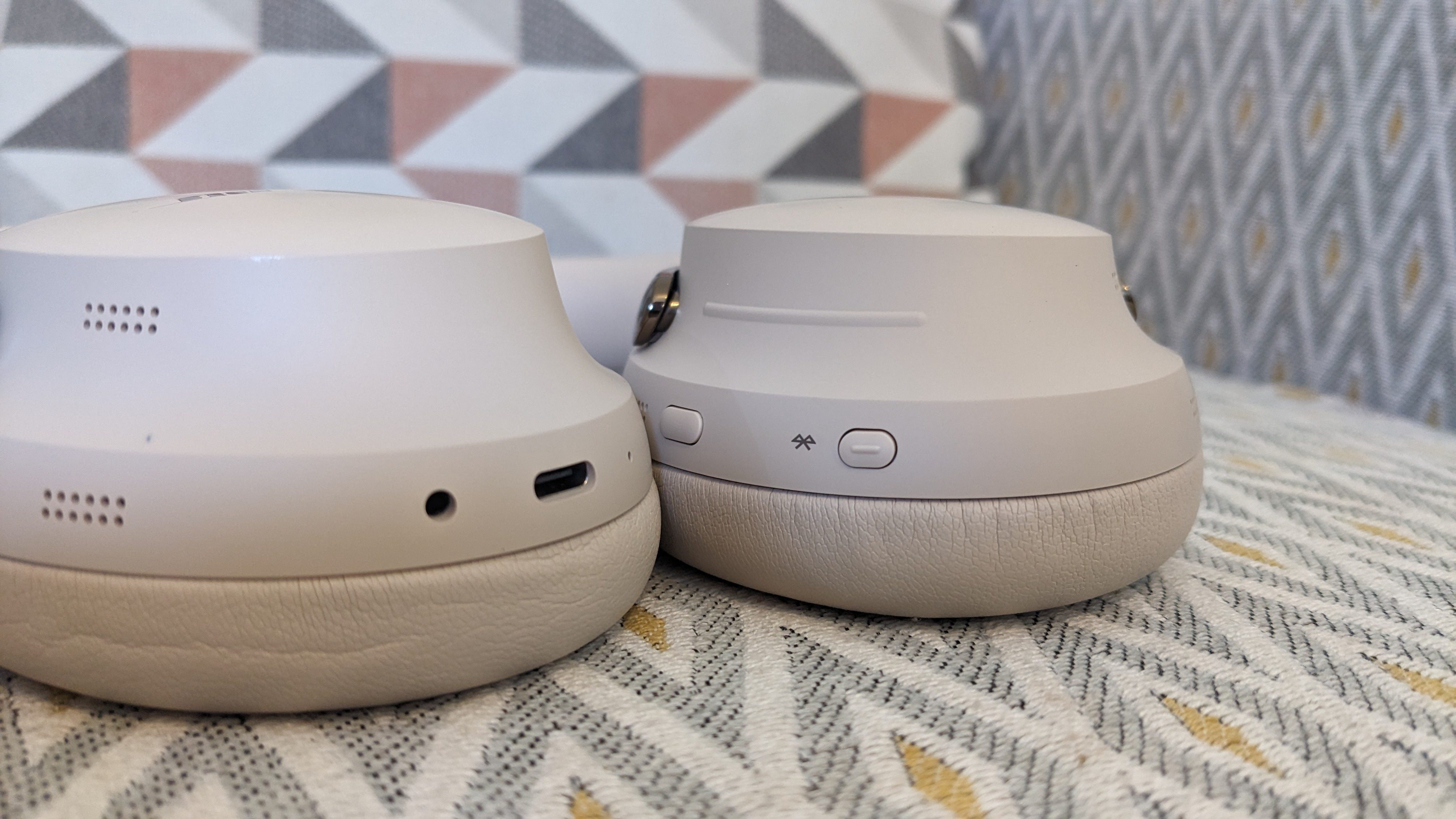 A close up of the Bose QC Ultra Headphones 2nd Gen controls