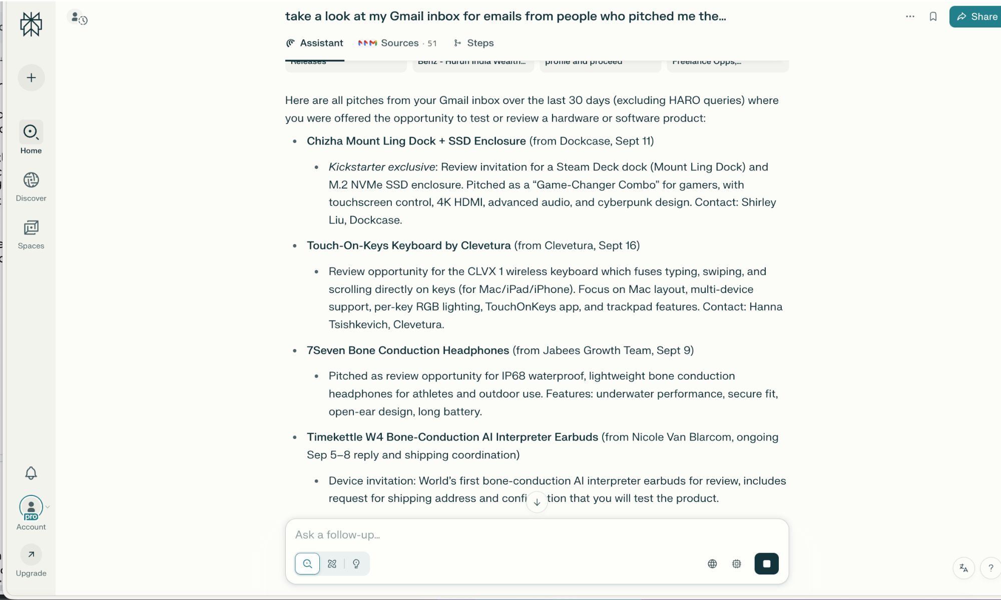Running Perplexity's AI-powered Comet browser on a MacBook Air.