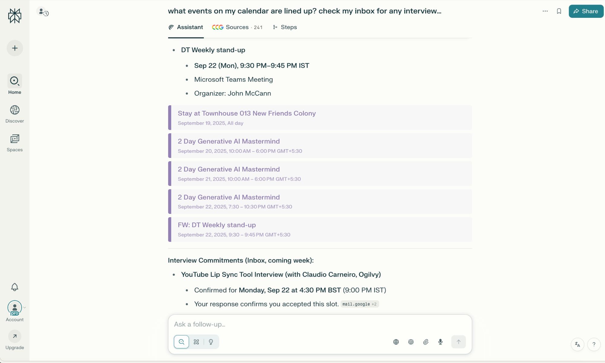 Road-testing the AI-powered Comet browser from Perplexity on a MacBook Air.