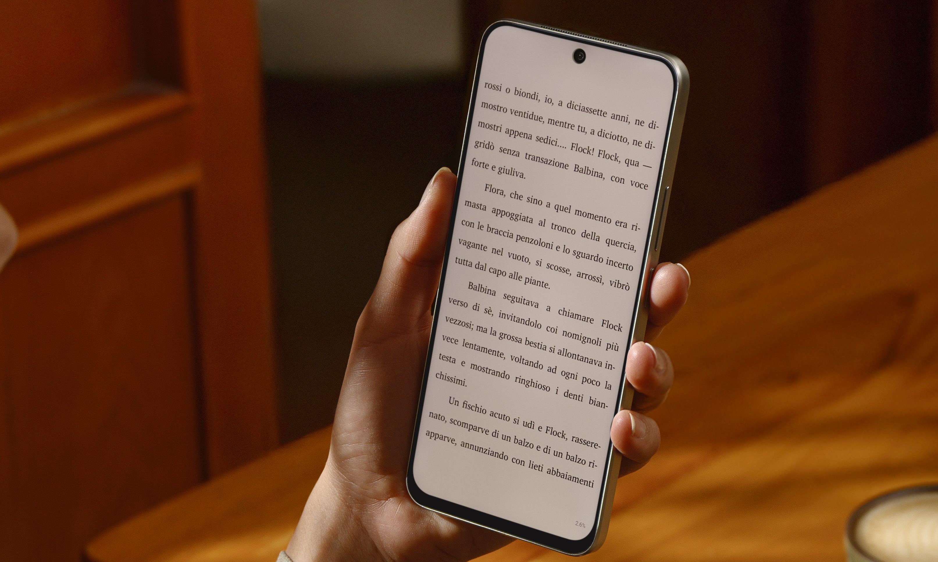 Reading on TCL NXTPAPER 60 Ultra.