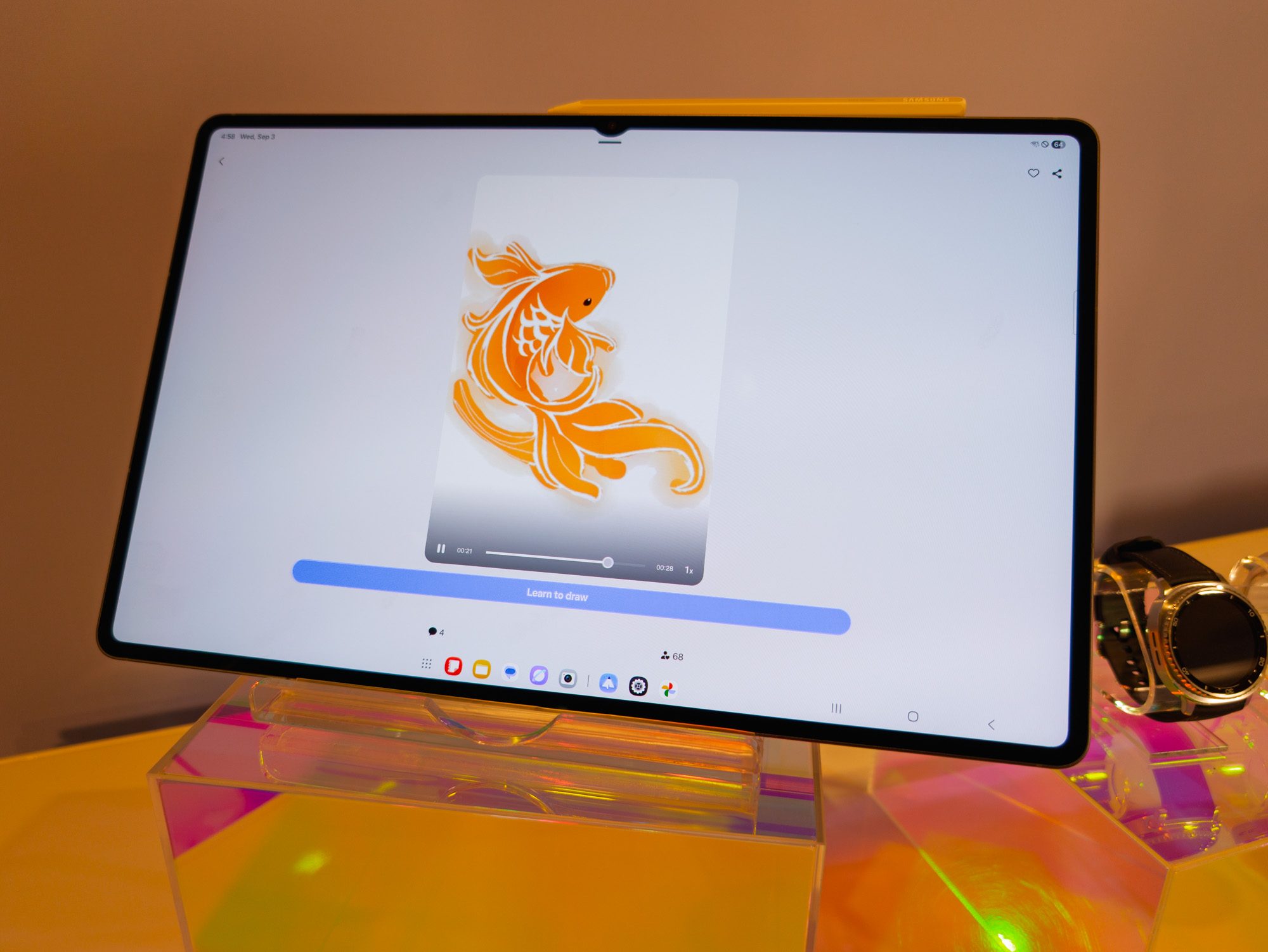 Galaxy Tab S11 Ultra Pen Up display