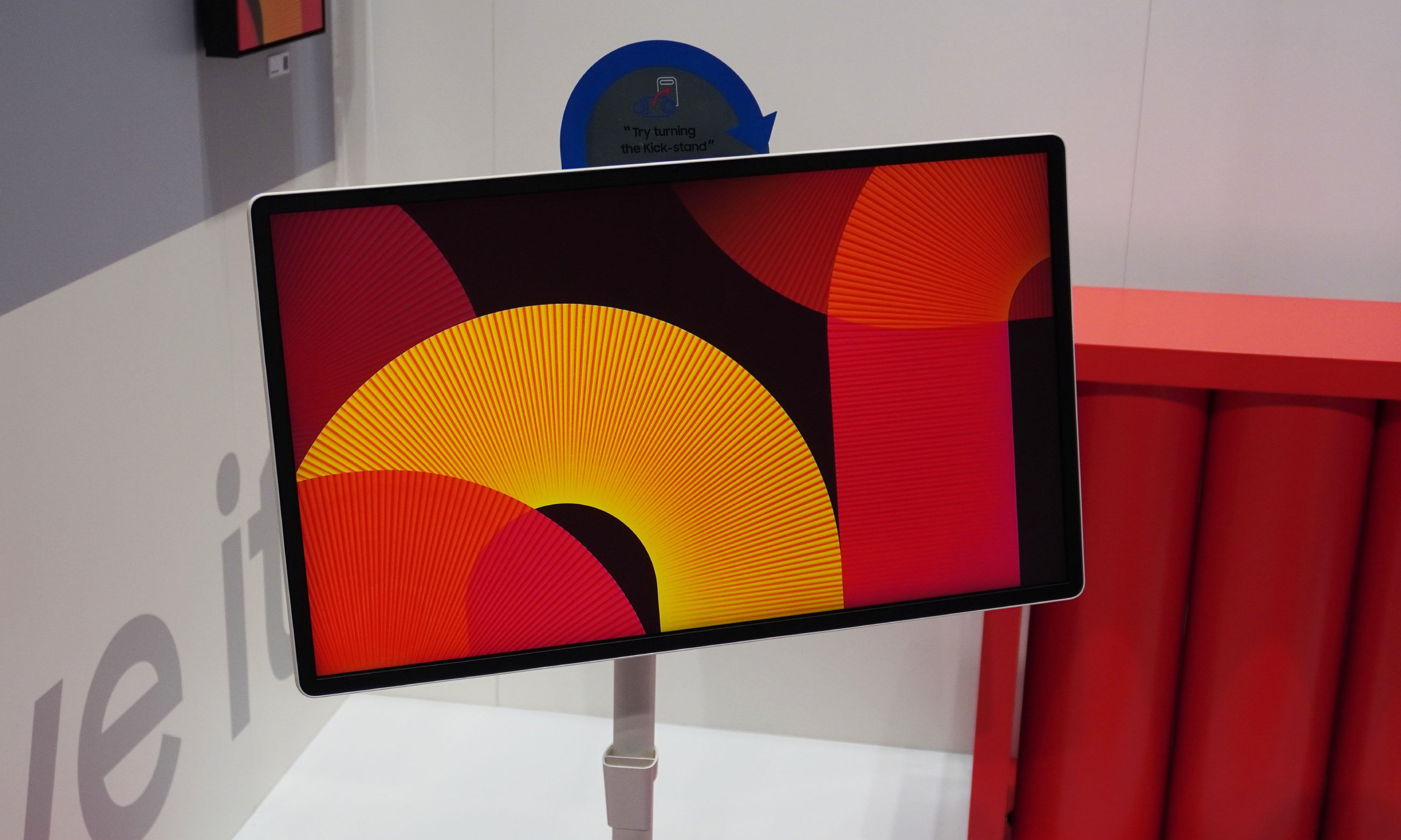 A 26-inch TV on a stand