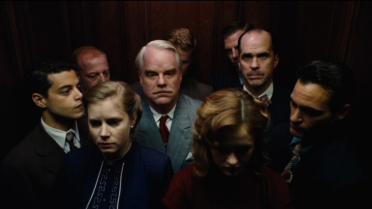 The cast of The Master looks and stares.