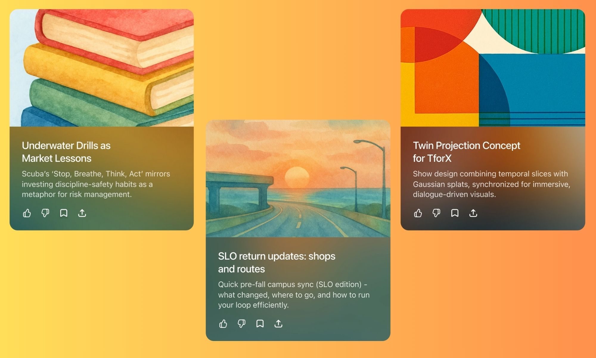 Ideas for ChatGPT Pulse card.