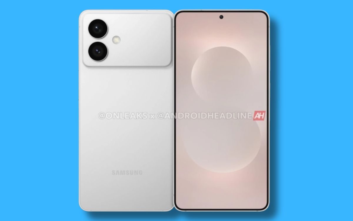 Face view of Samsung Galaxy S26 Edge's leaked render.