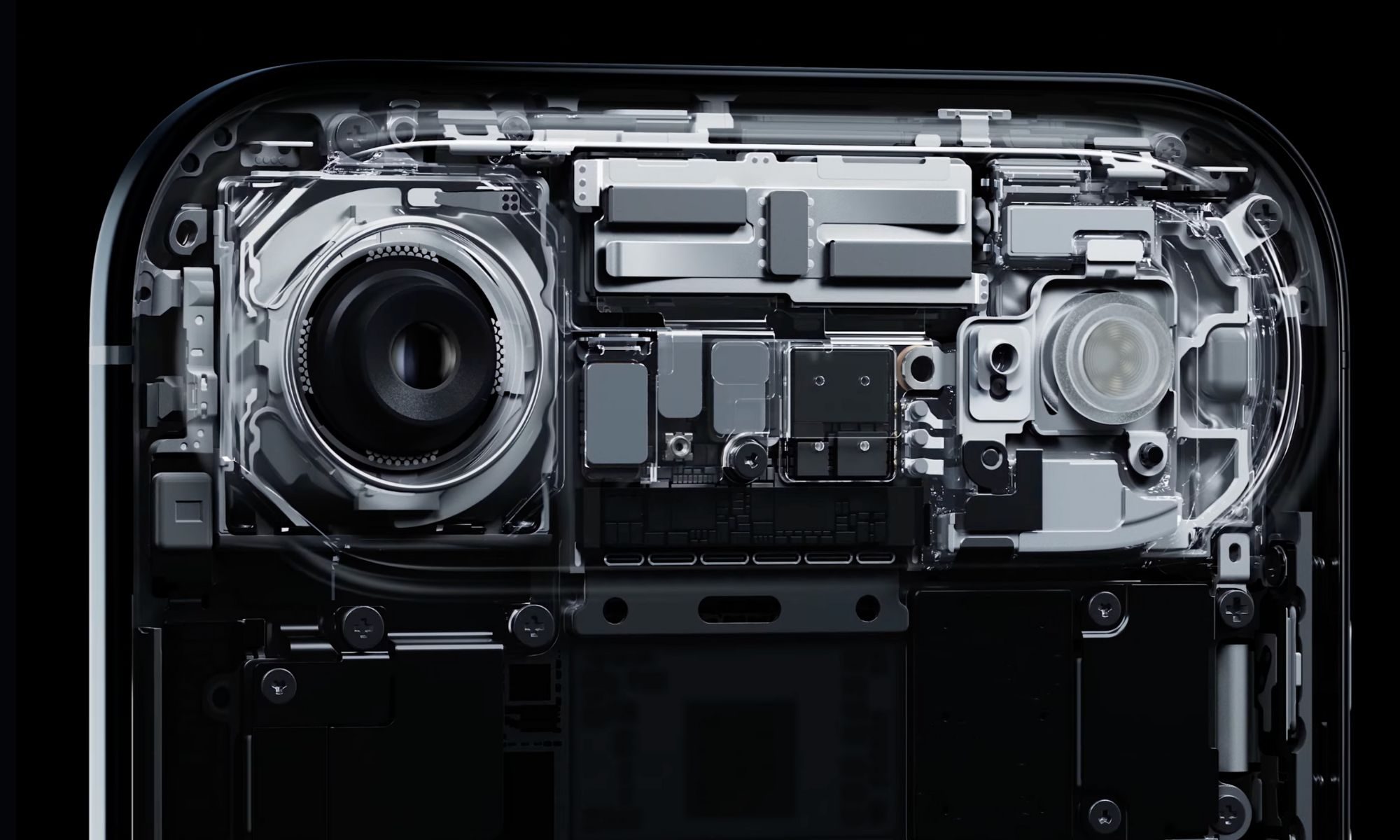 Mainboard of iPhone Air.