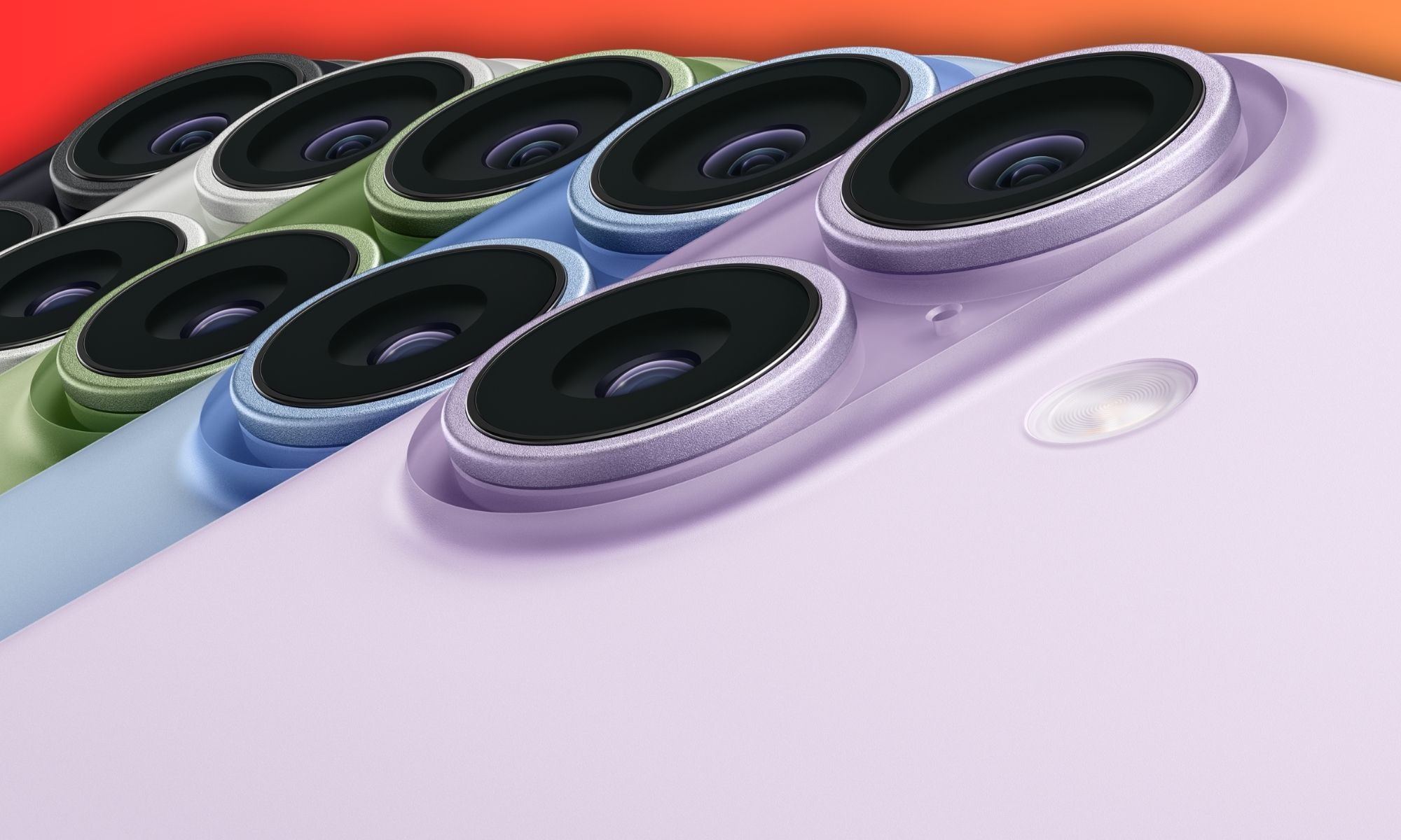 Camera lenses on the iPhone 17.