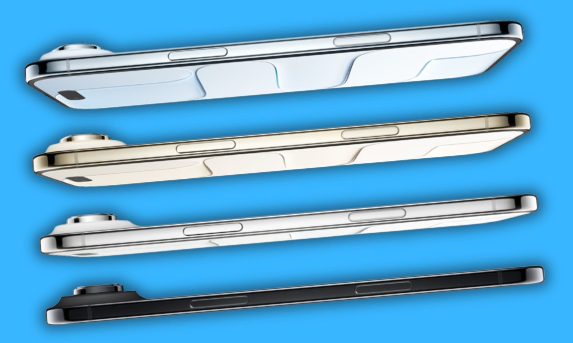 Side view of official product render of the iPhone Air.