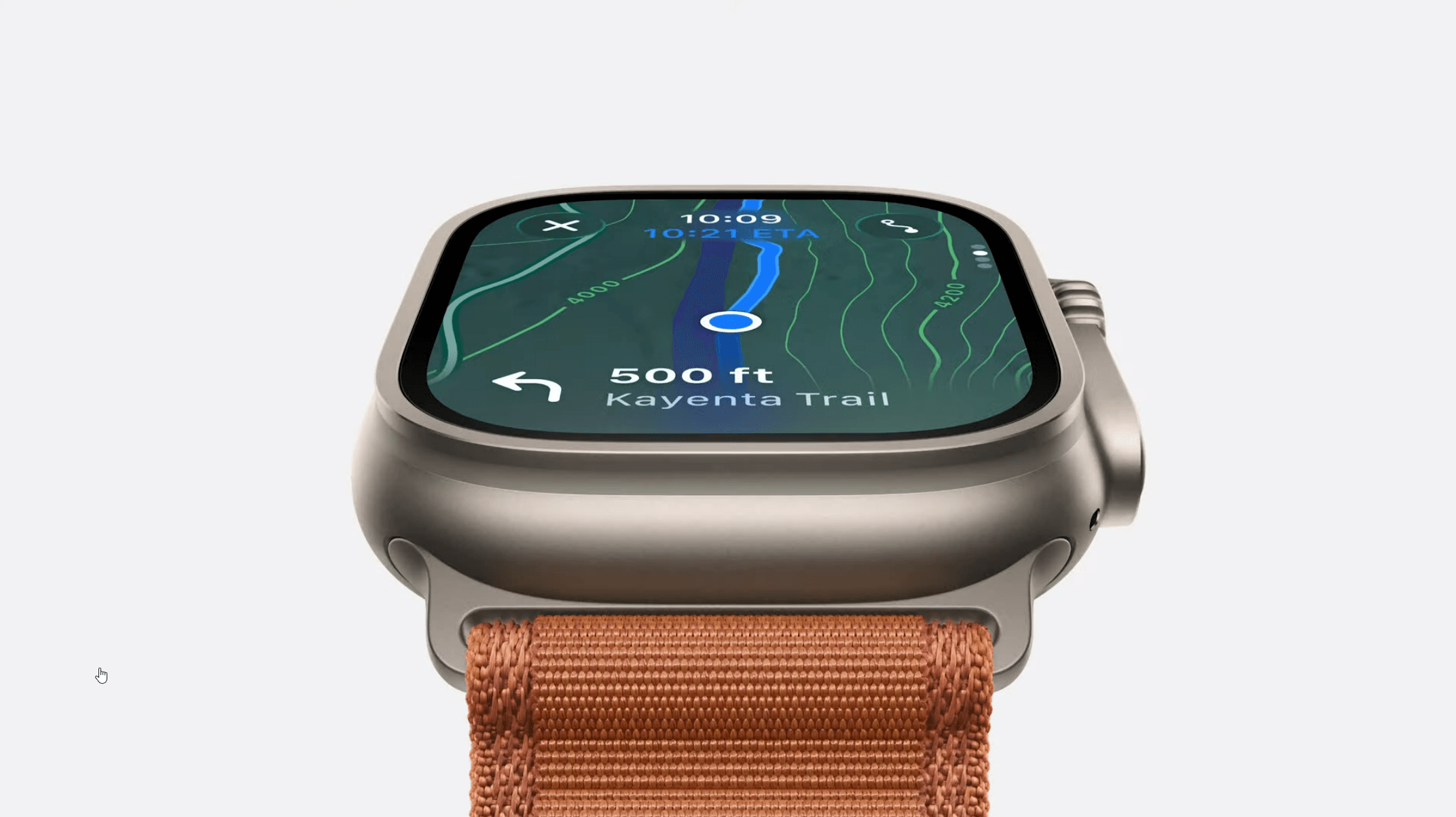 Apple Watch Ultra 3 off angle