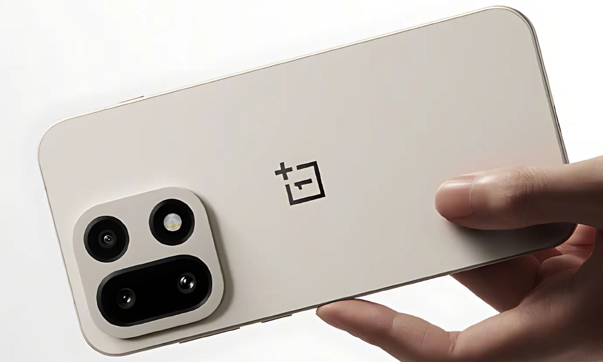 Angled view of OnePlus 15.