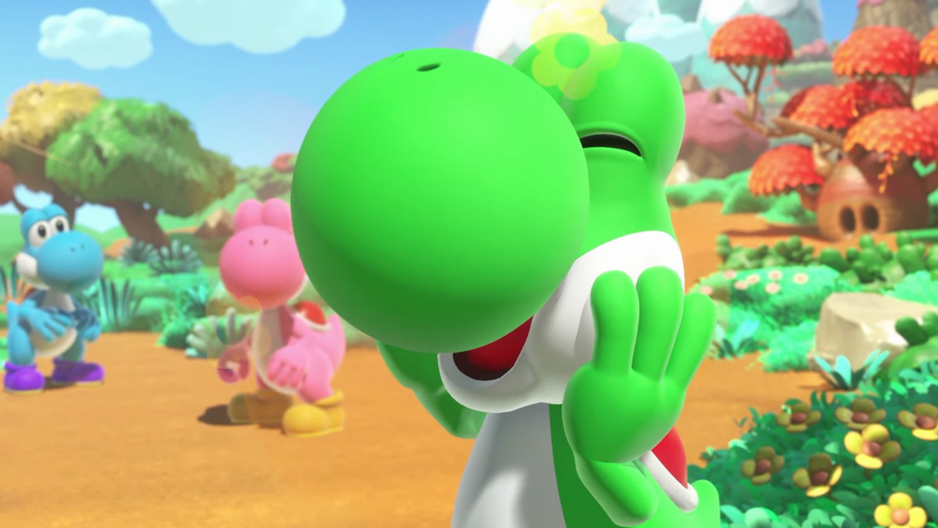 Yoshi in the new Yoshi and the Mysterious Book game. 