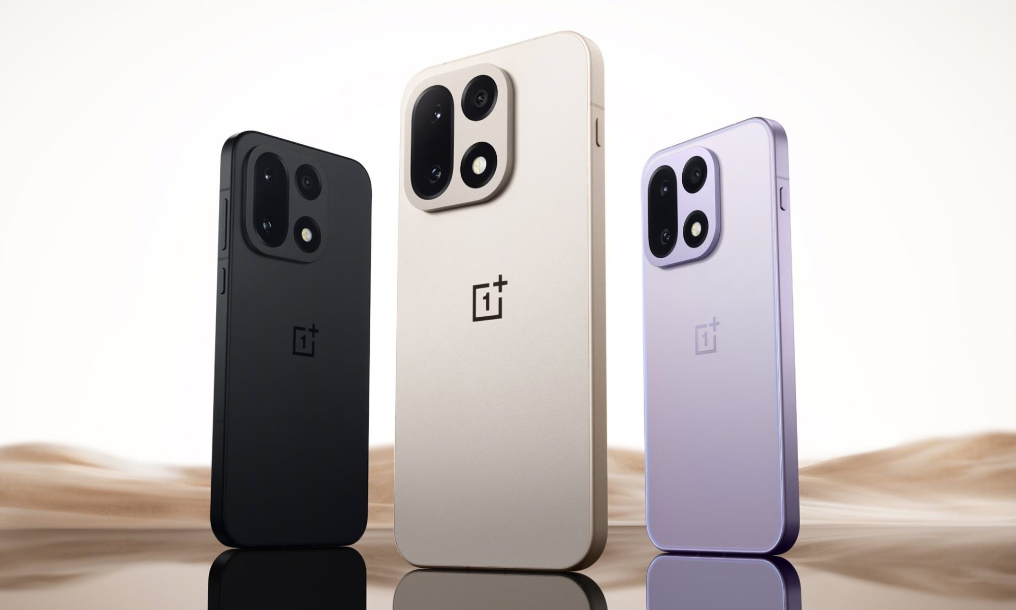 OnePlus 15 in all its colors.