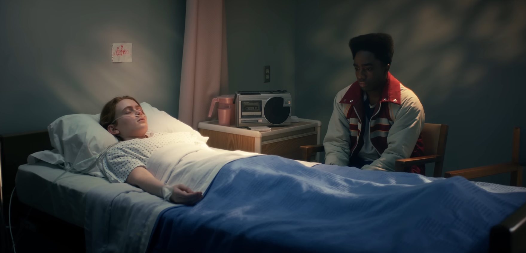 Max and Lucas in Stranger Things.