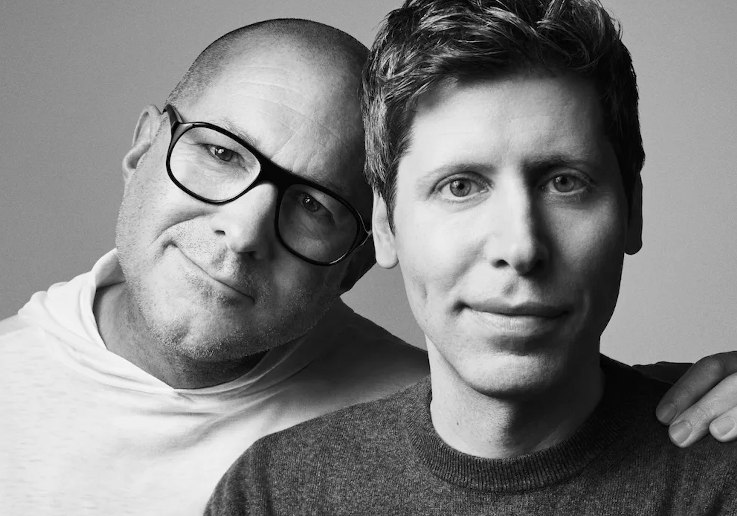 Jony Ive and Sam Altman.