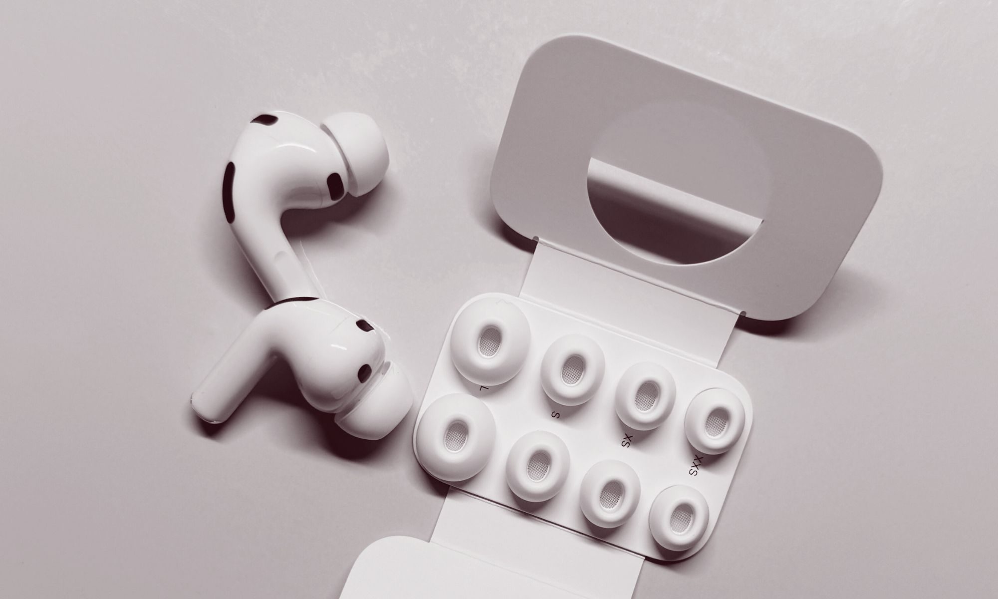 Ear tip options for AirPods Pro 3.