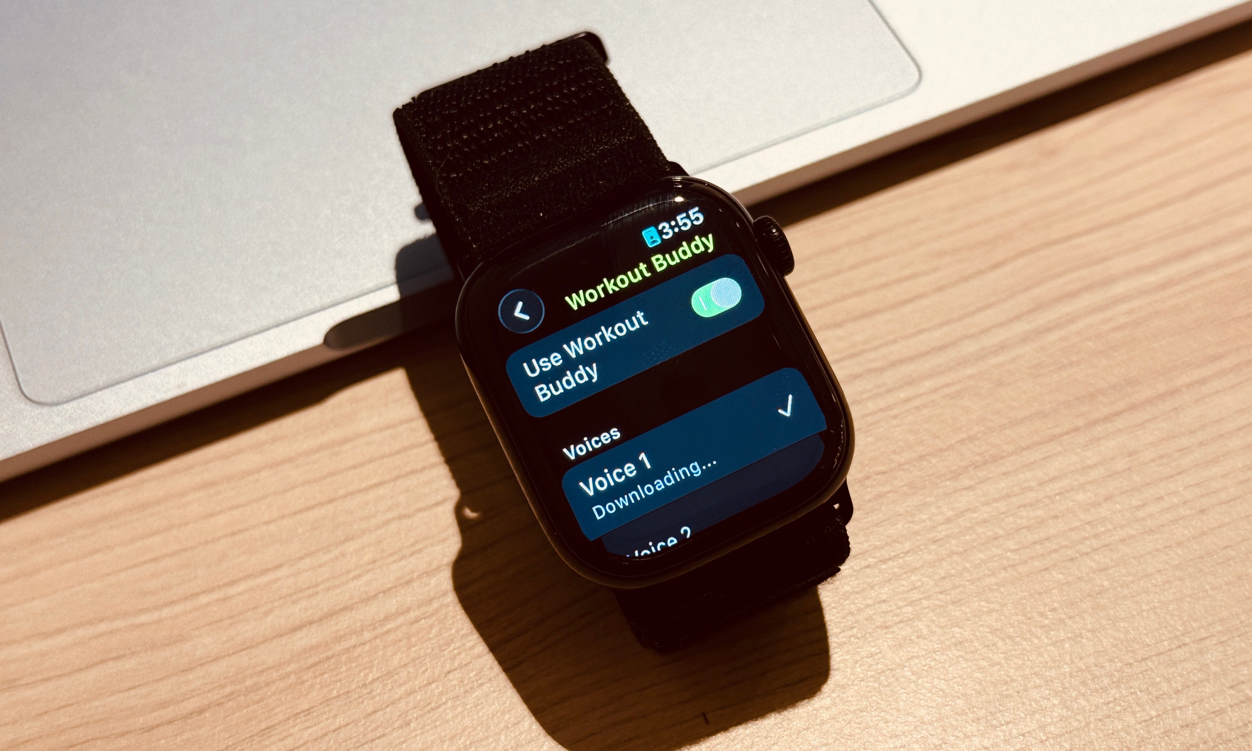 Workout buddy on Apple Watch Series 11.