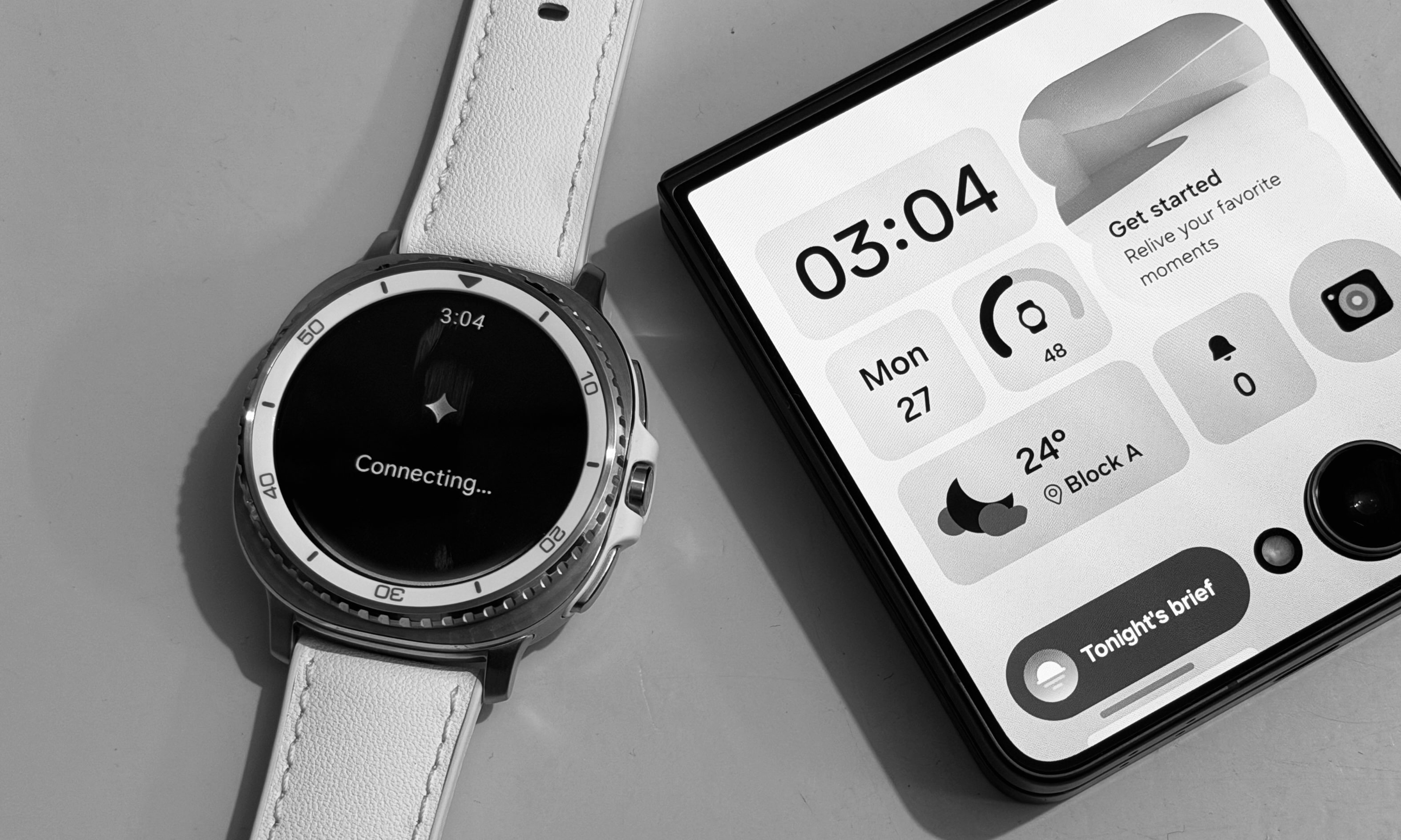 Running the Gemini assistant on Samsung’s Galaxy Watch 8 Classic.