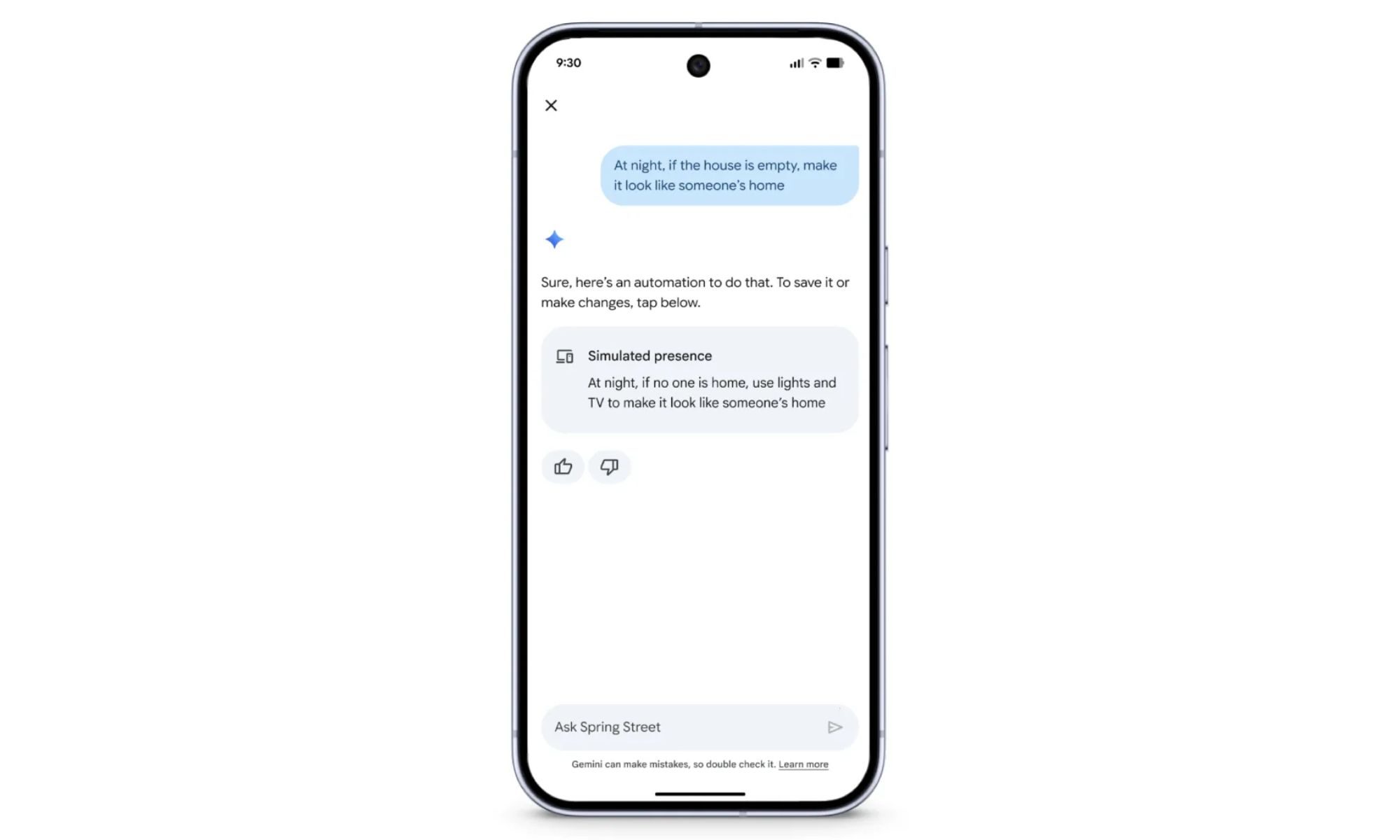Gemini in Google Home app.