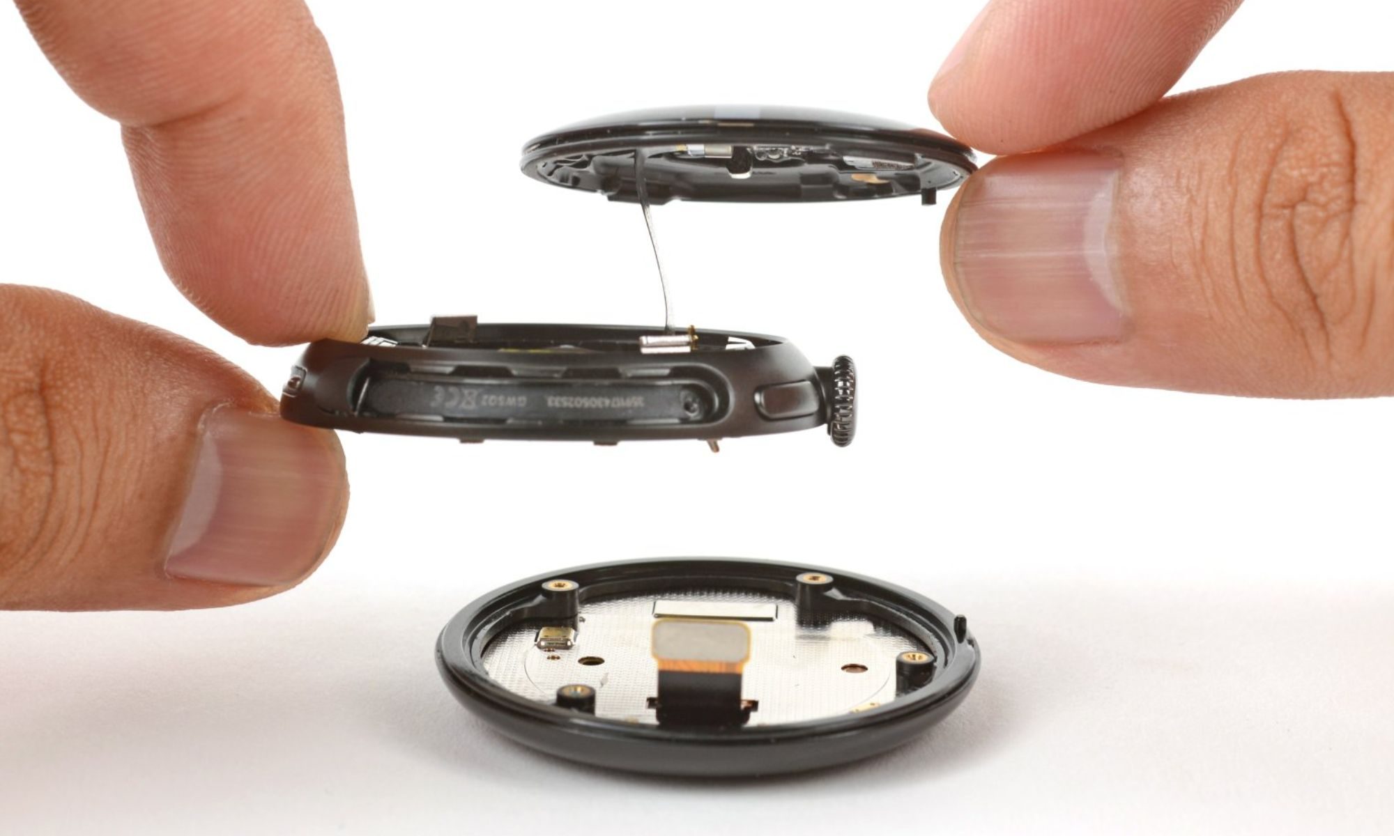 Teardown view of Google Pixel Watch 4.
