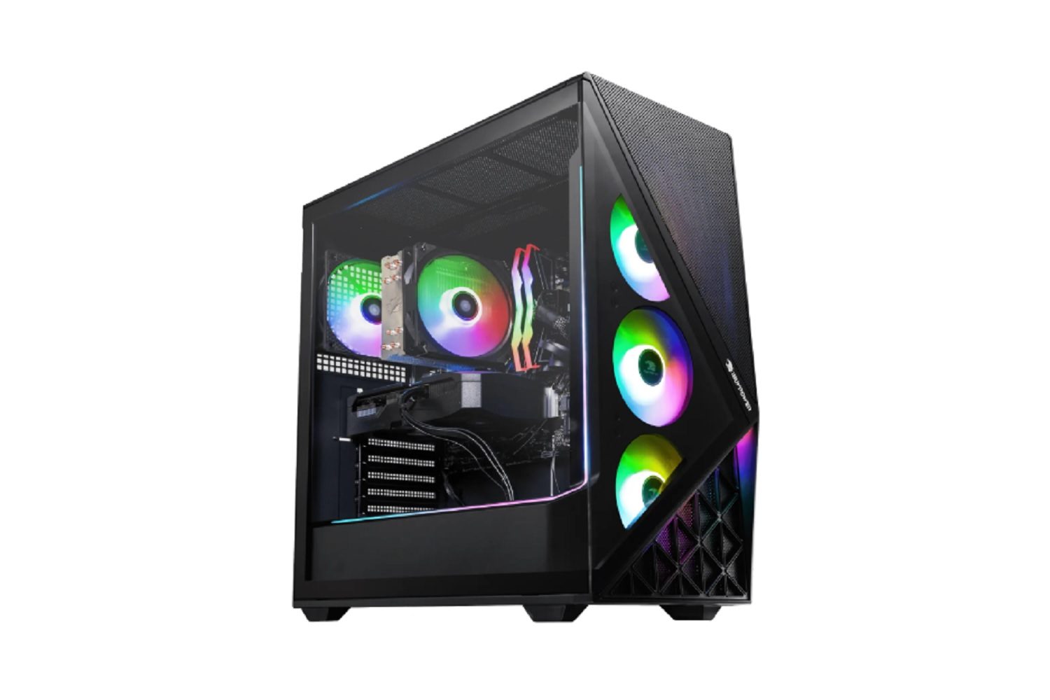 The iBuyPower RDY Slate 9MP R01 gaming PC on a white background.