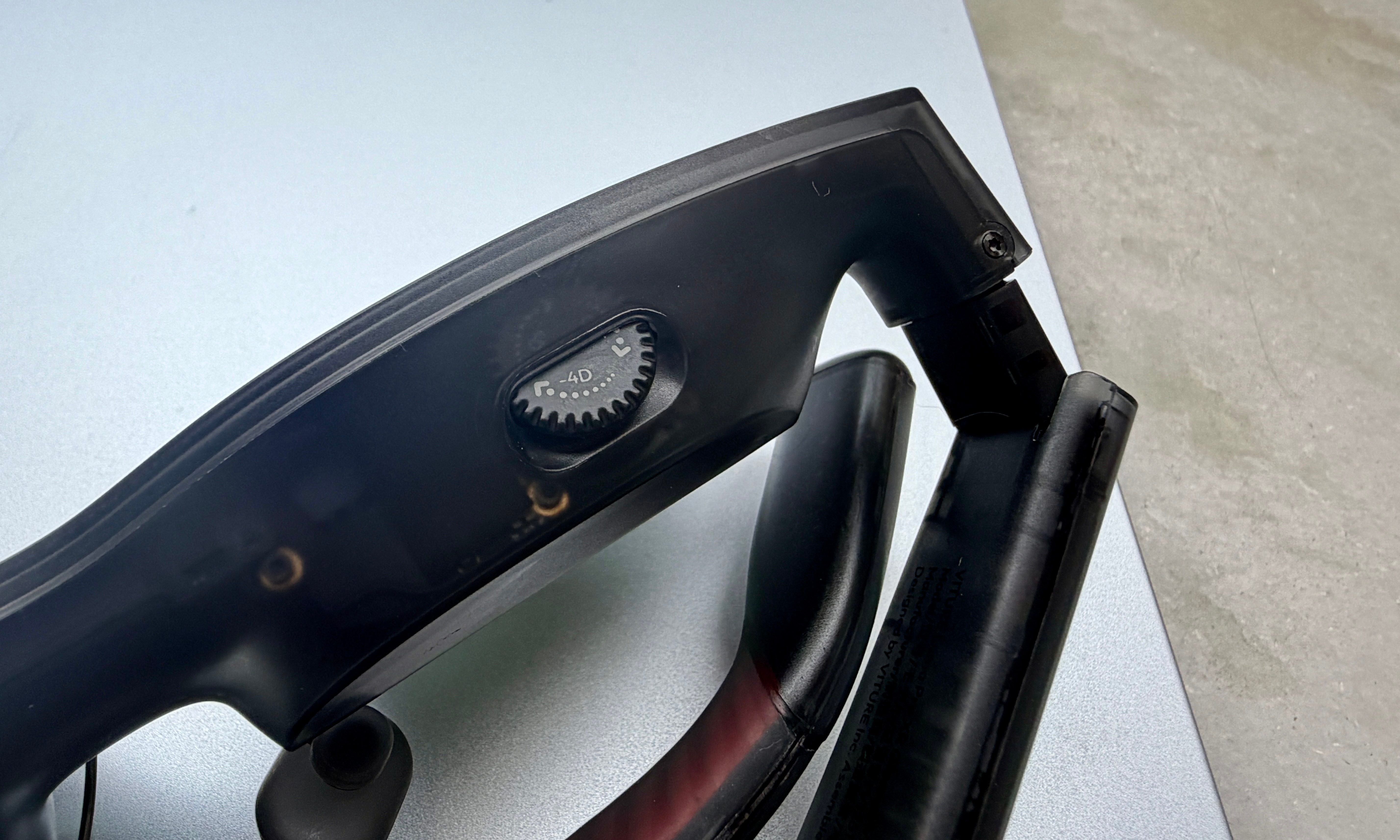 Diopter dial on Viture Luma Pr XR Glasses