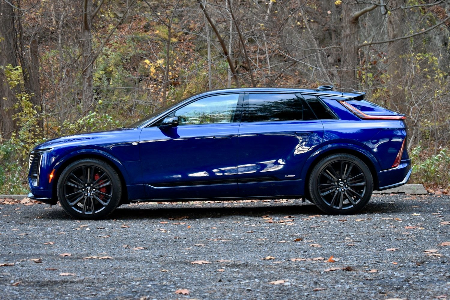 2026 Cadillac Lyriq-V profile view.