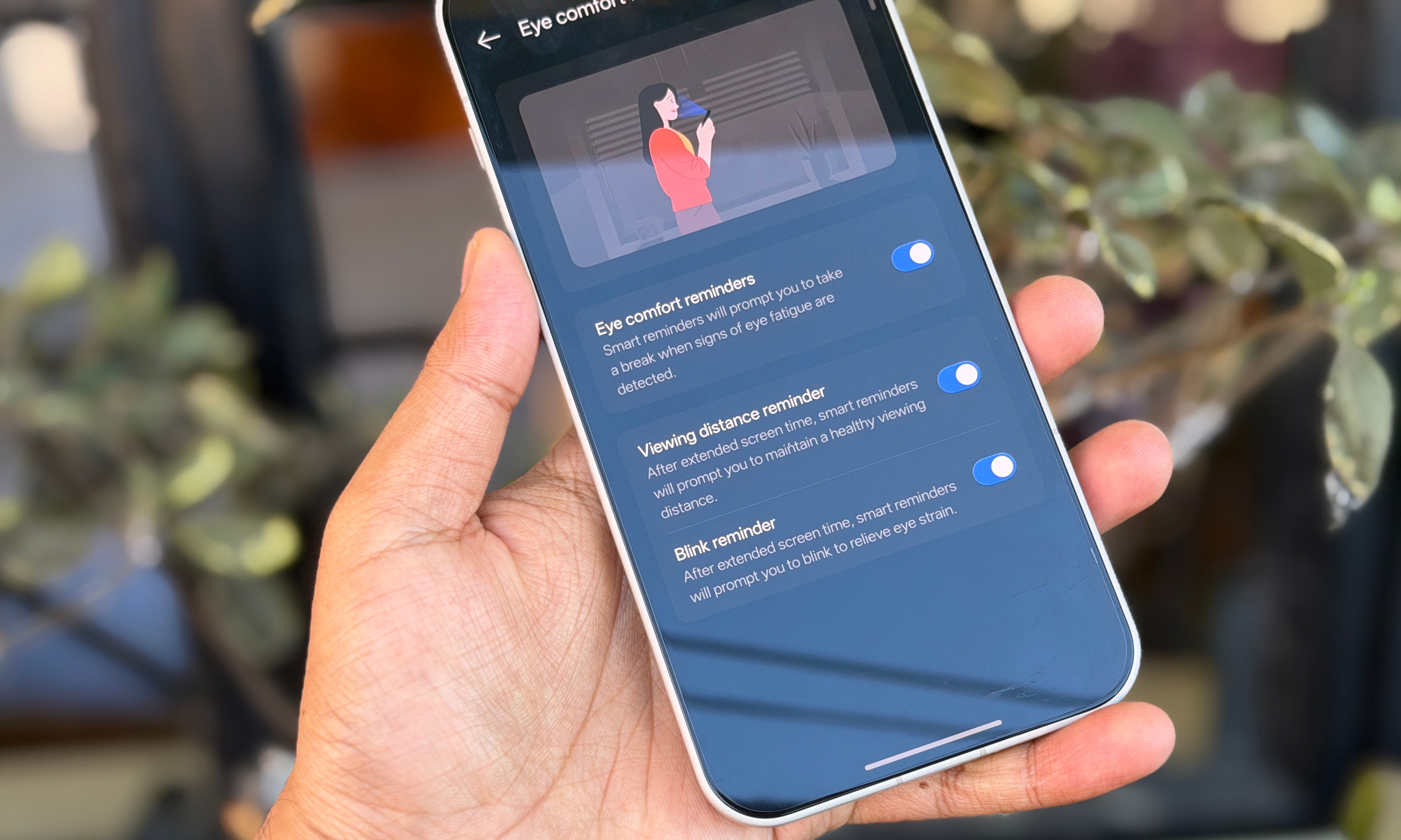 Eye comfort on OnePlus 15.