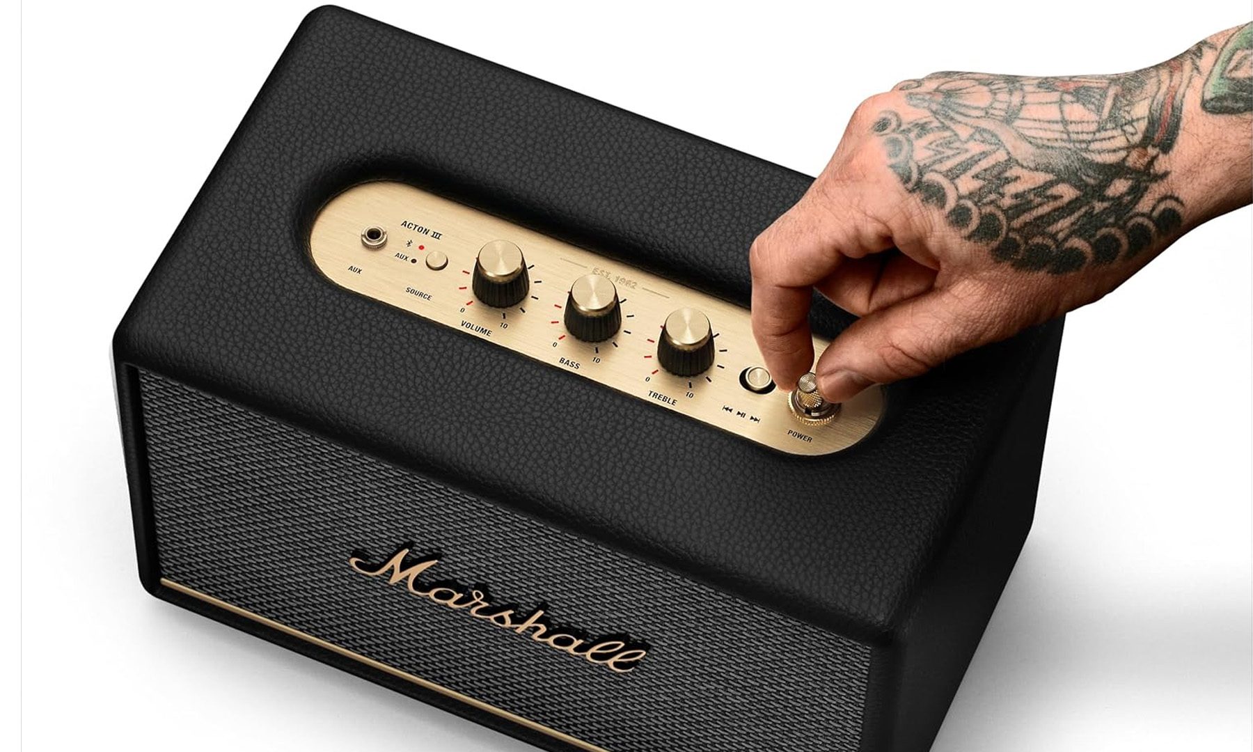 Marshall Acton III Bluetooth Home Speaker in Use