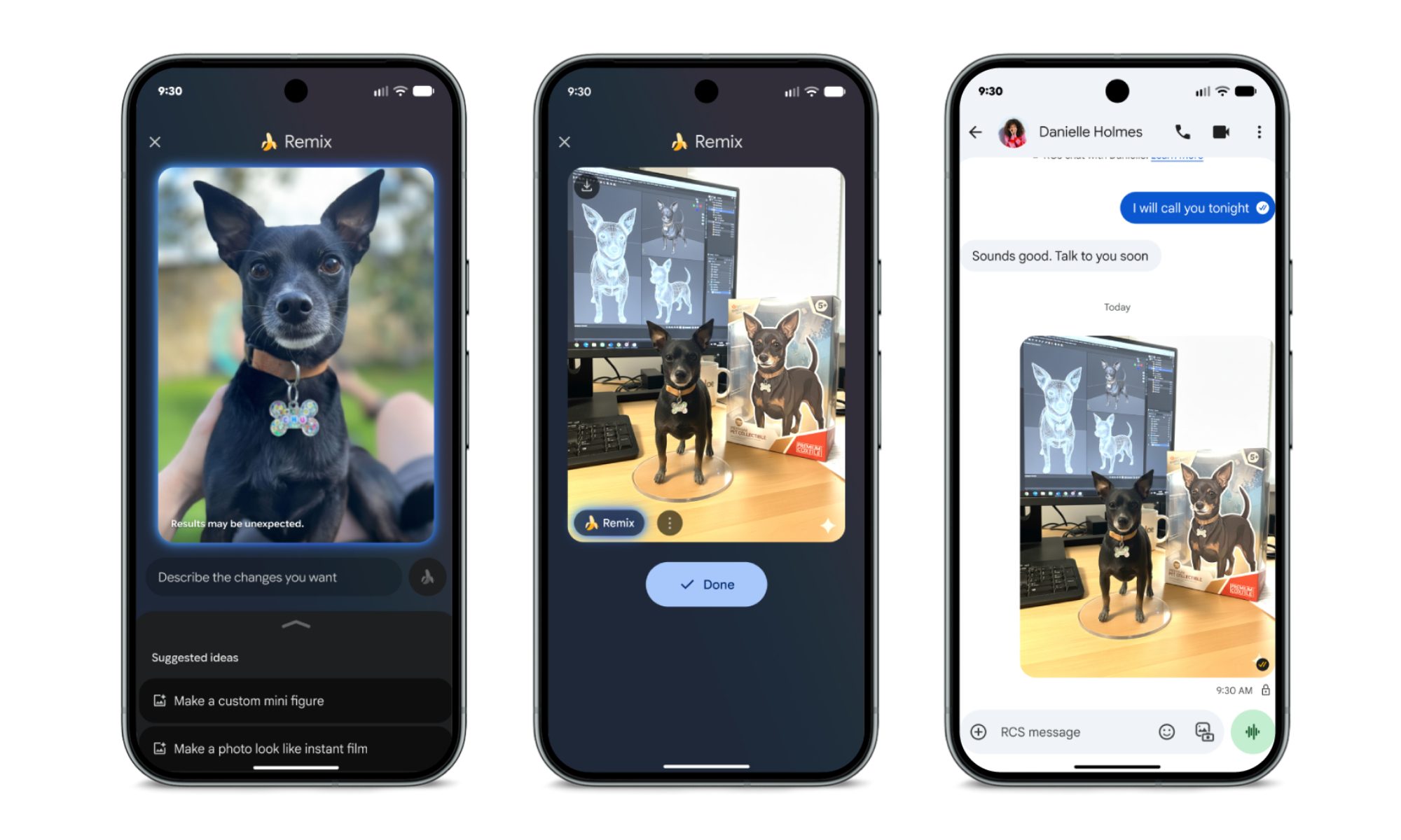 November 2025 Pixel Drop Google Messages Remix illustration.