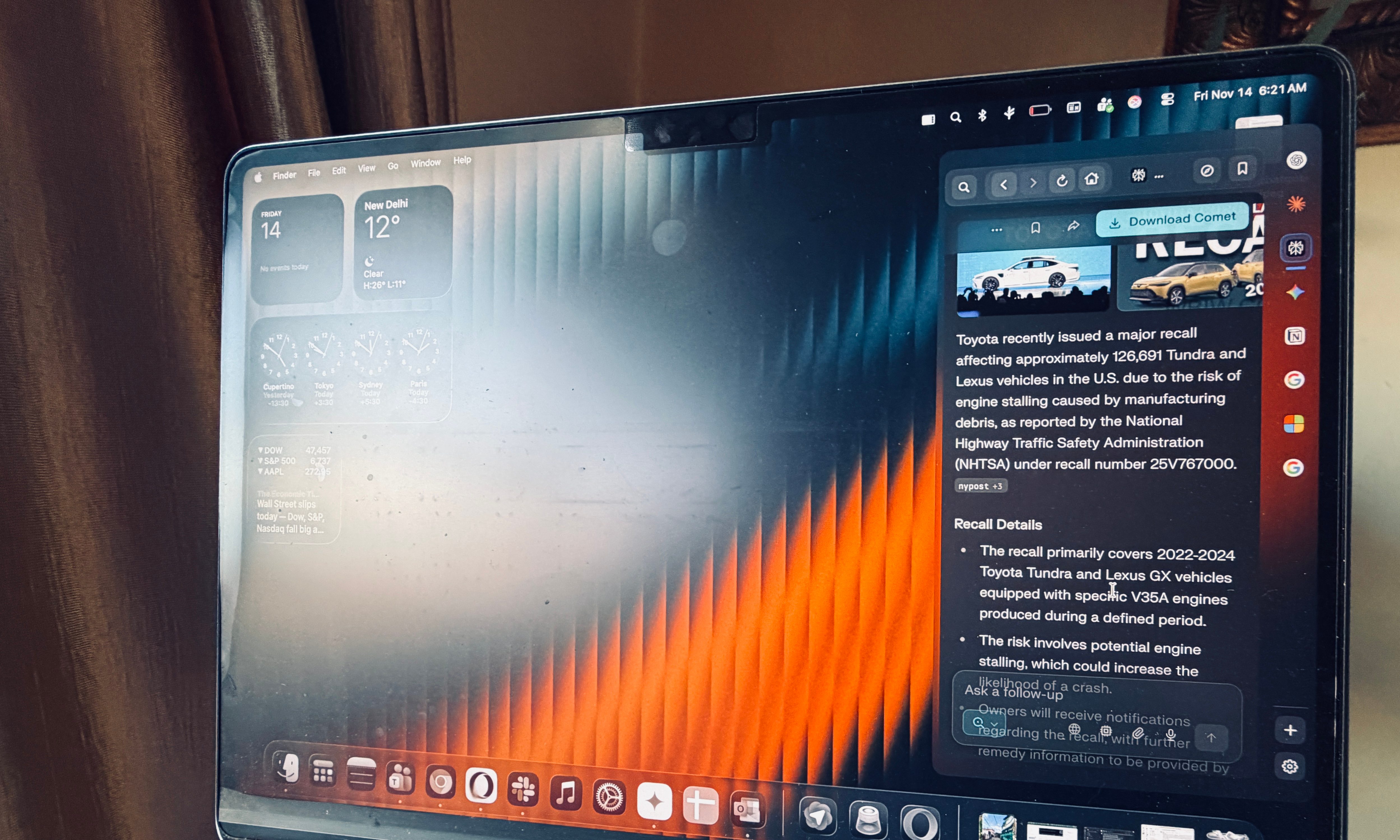 I put a sidebar on my Mac for focused work, and it also fixed a