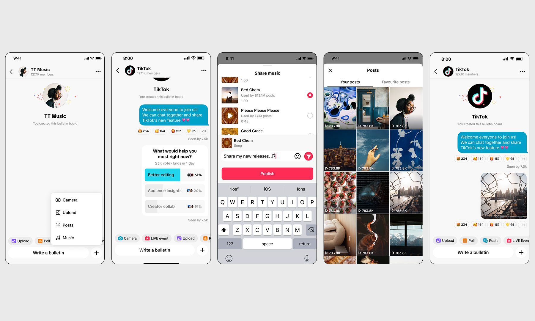 TikTok How Bulletin Board Works