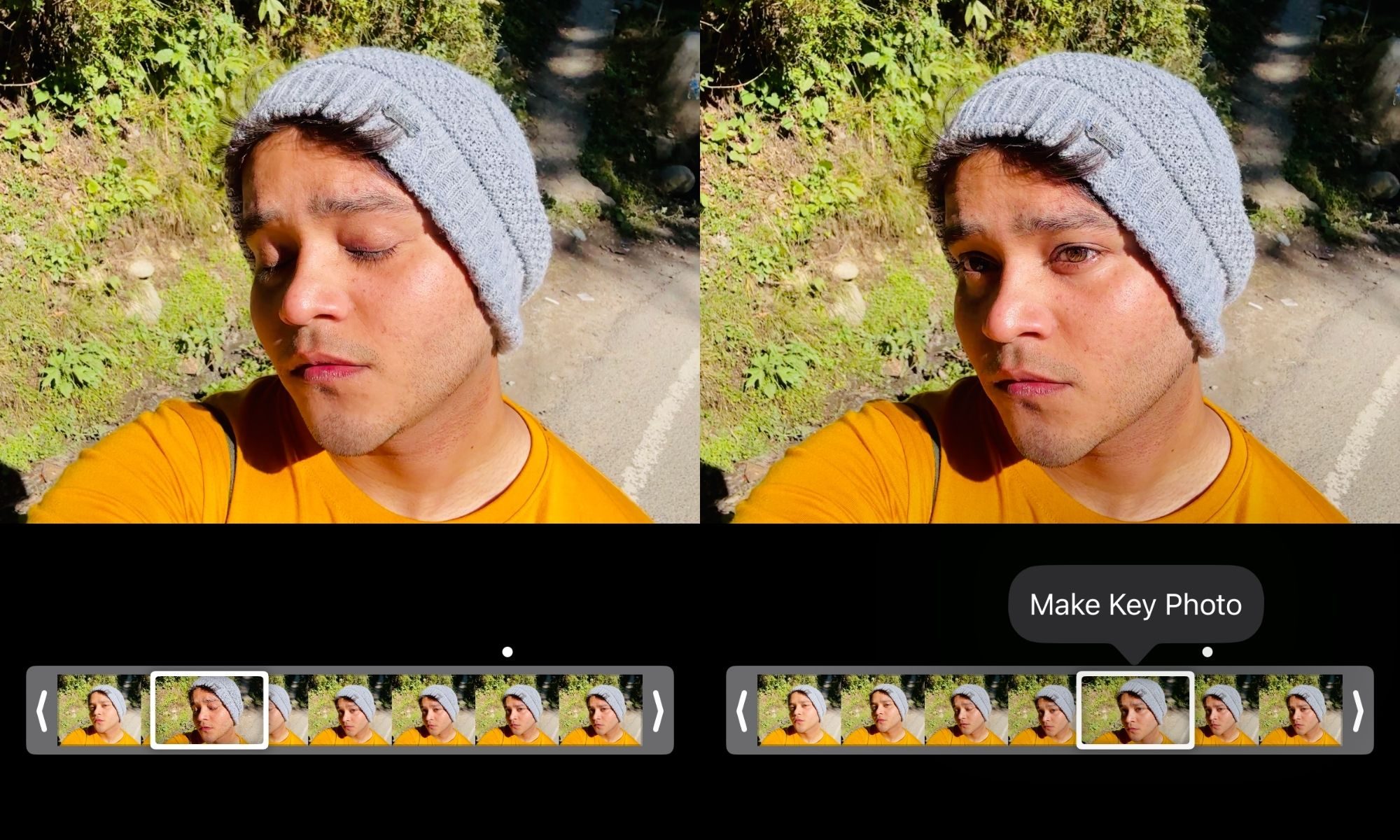 Comparison of Live Photos recovery.